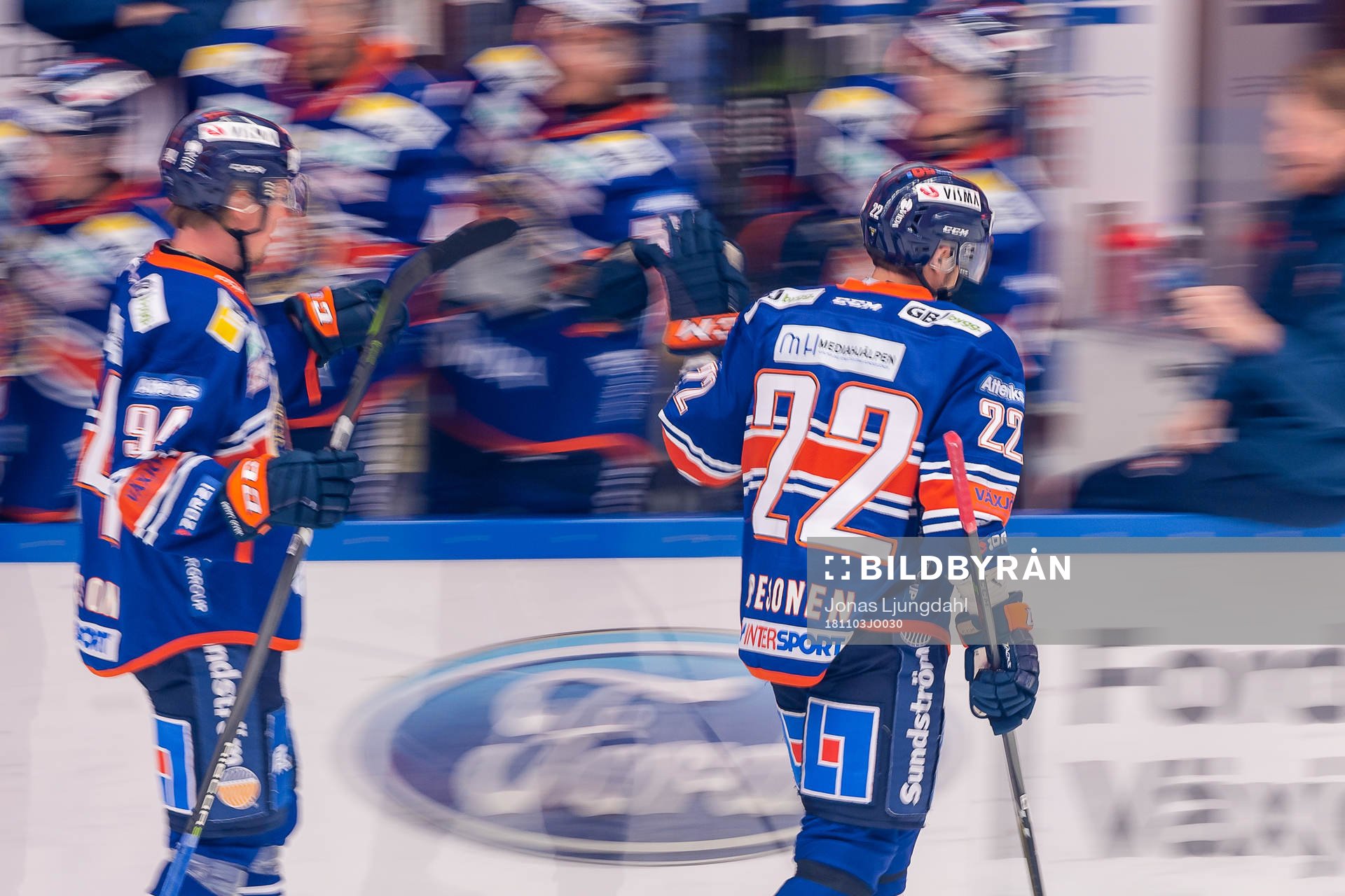 Växjös Janne Pesonen jublar