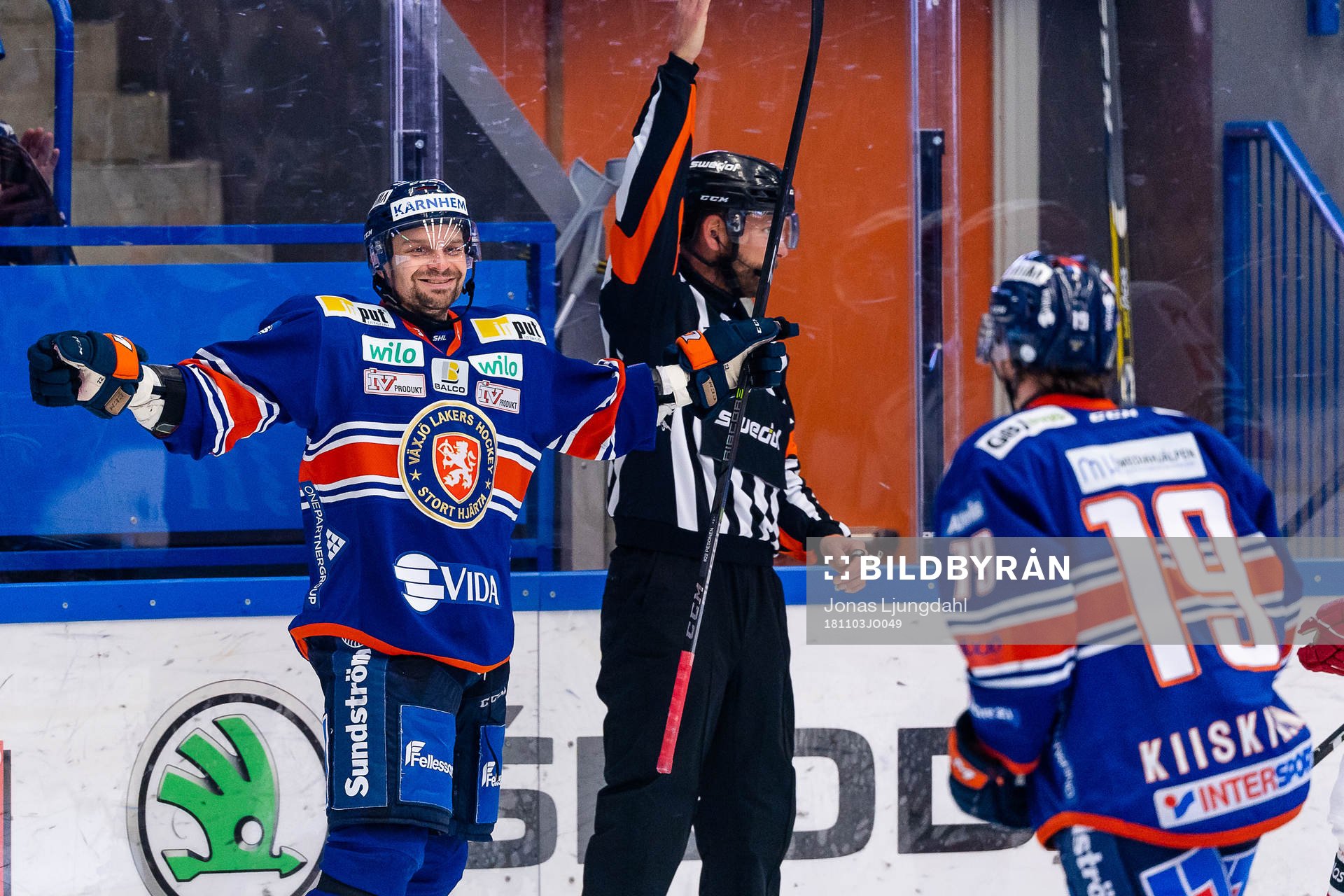 Växjös Janne Pesonen jublar