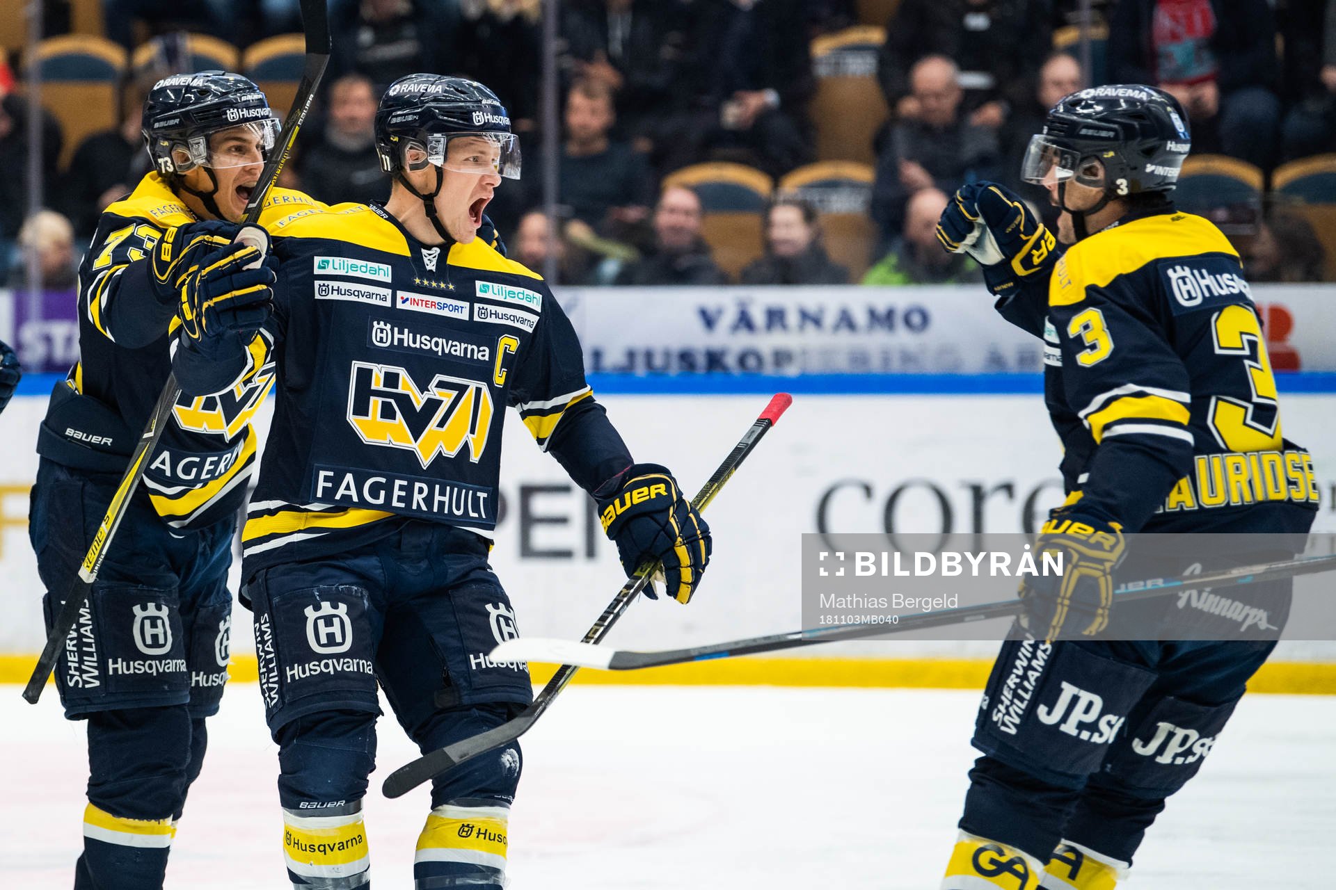 s Sebastian Wännström, Simon Önerud och Markus Lauridsen