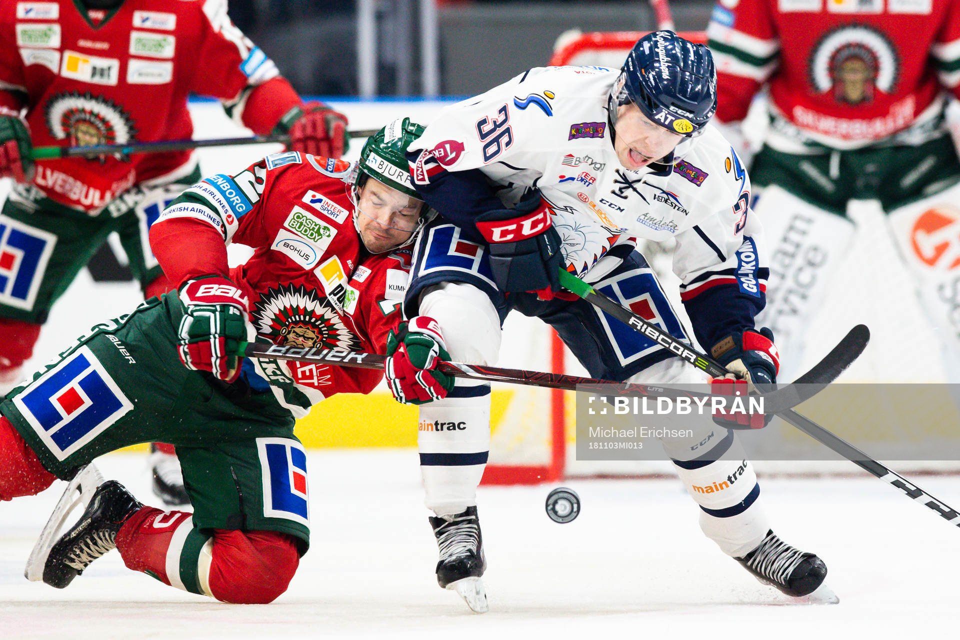 Frölundas Patrik Carlsson och Linköpings Filip Karlsson