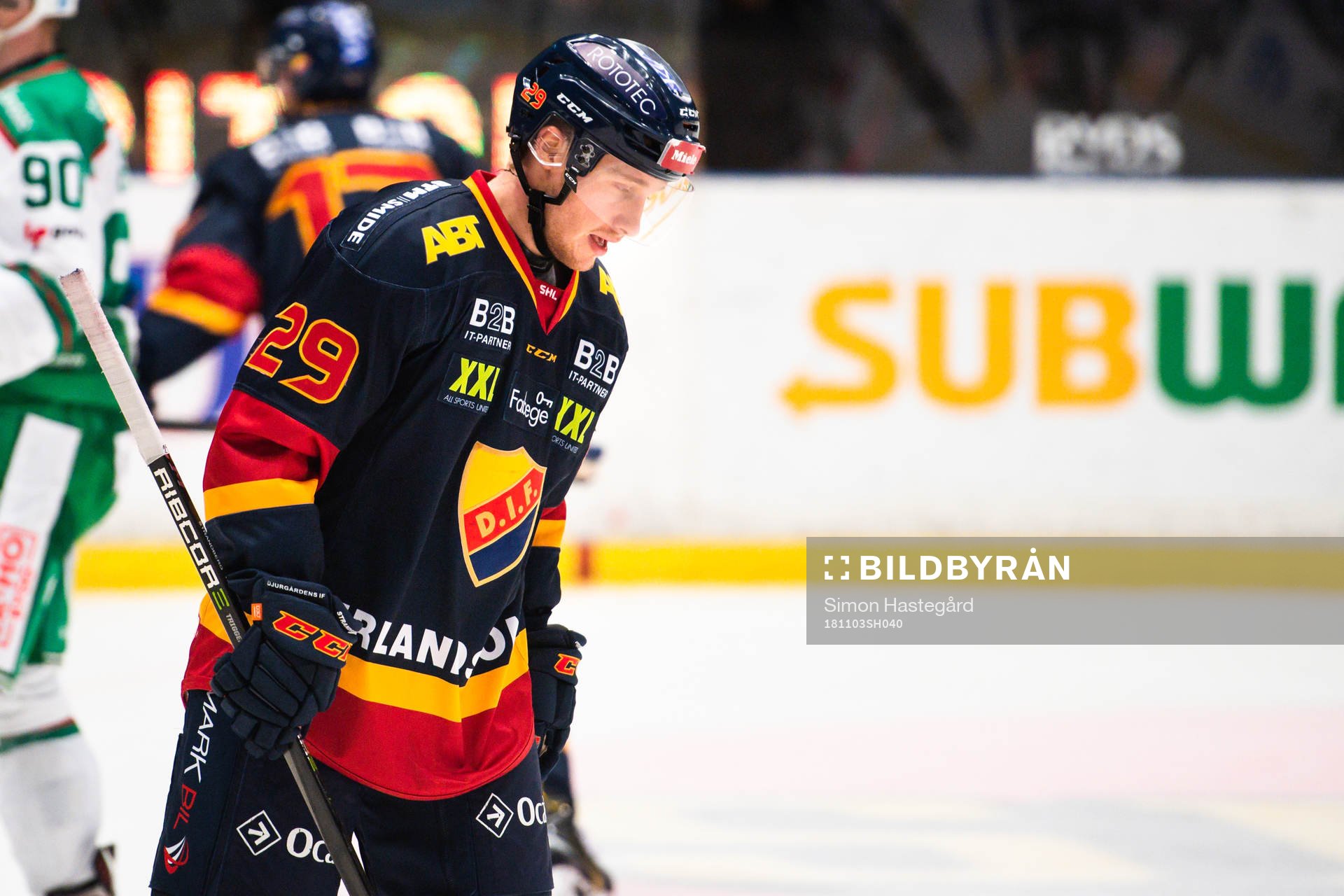 Djurgårdens Sebastian Strandberg deppar