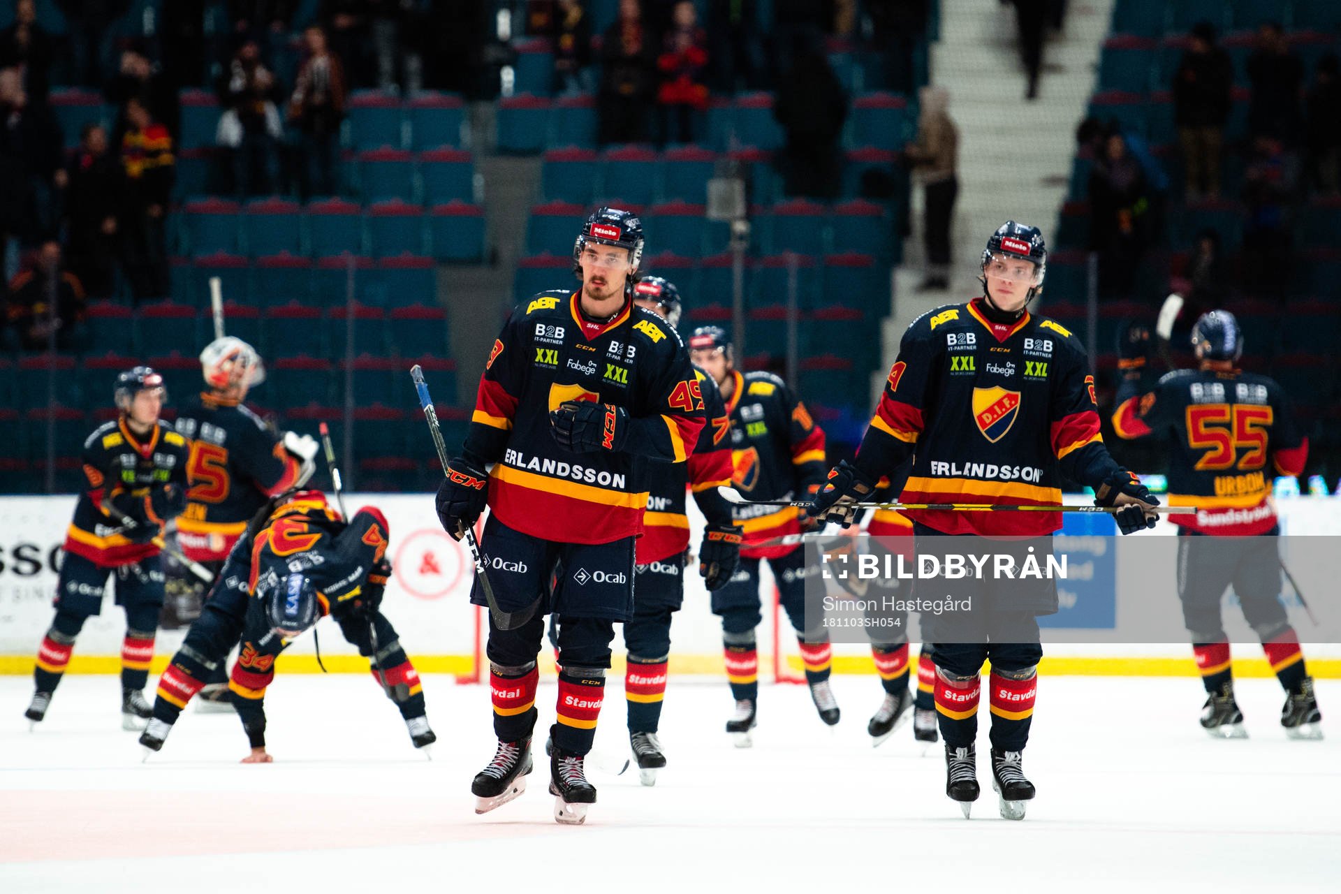 Djurgårdens spelare deppar