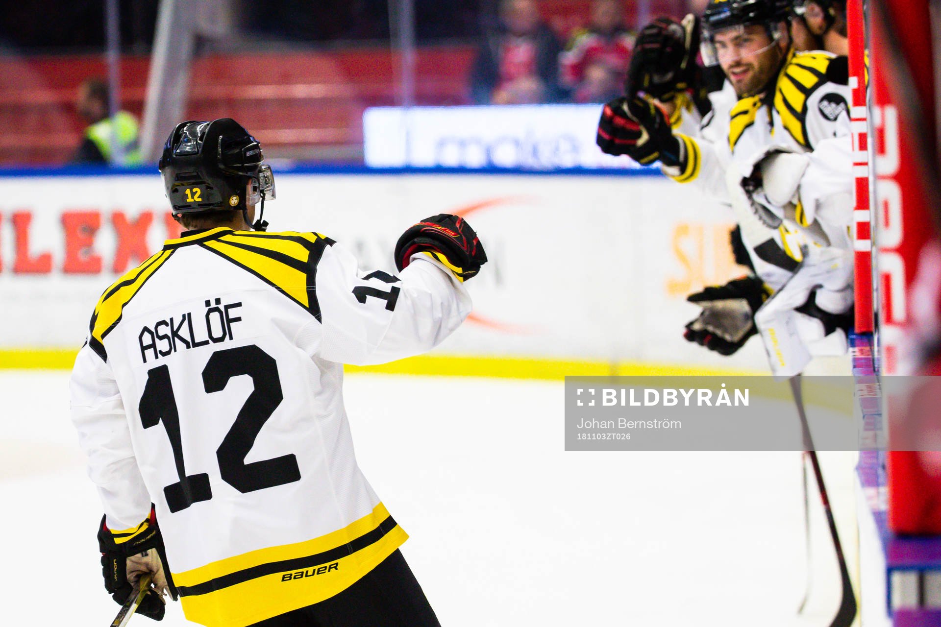 Brynäs Samuel Asklöf jublar
