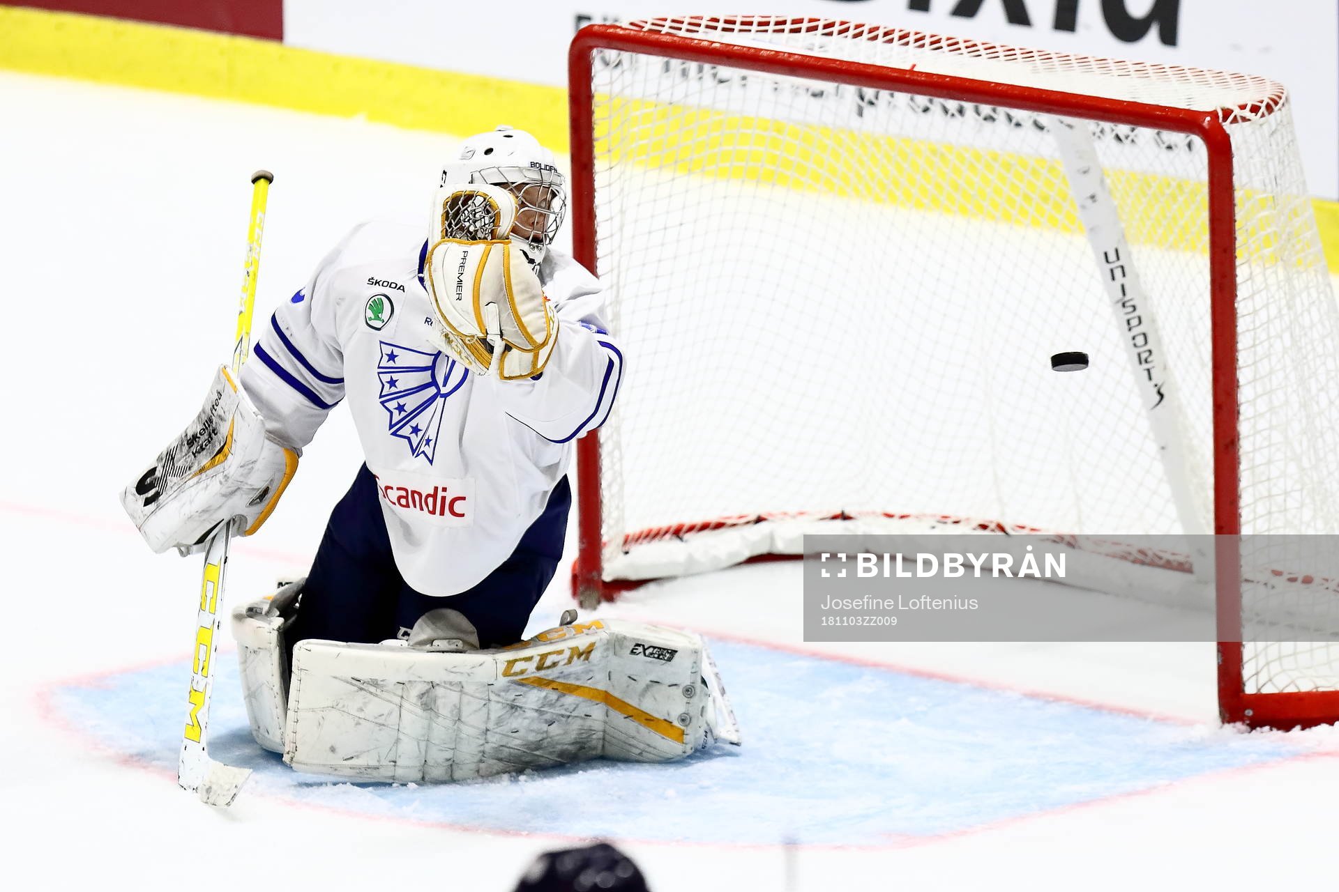 Västerbottens målvakt Nils Wallström