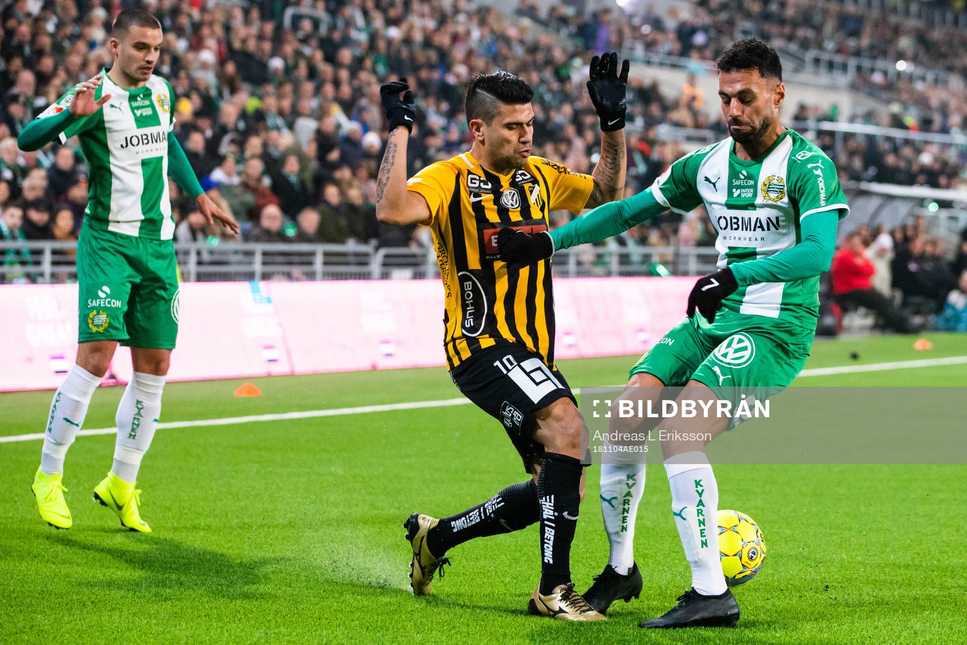 Häckens Paulinho och Hammarbys Imad Khalili