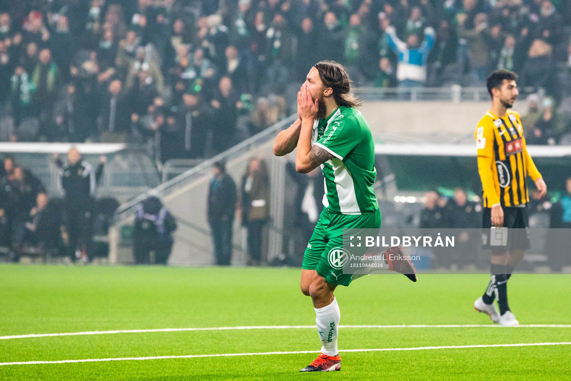 Hammarbys Björn Paulsen jublar