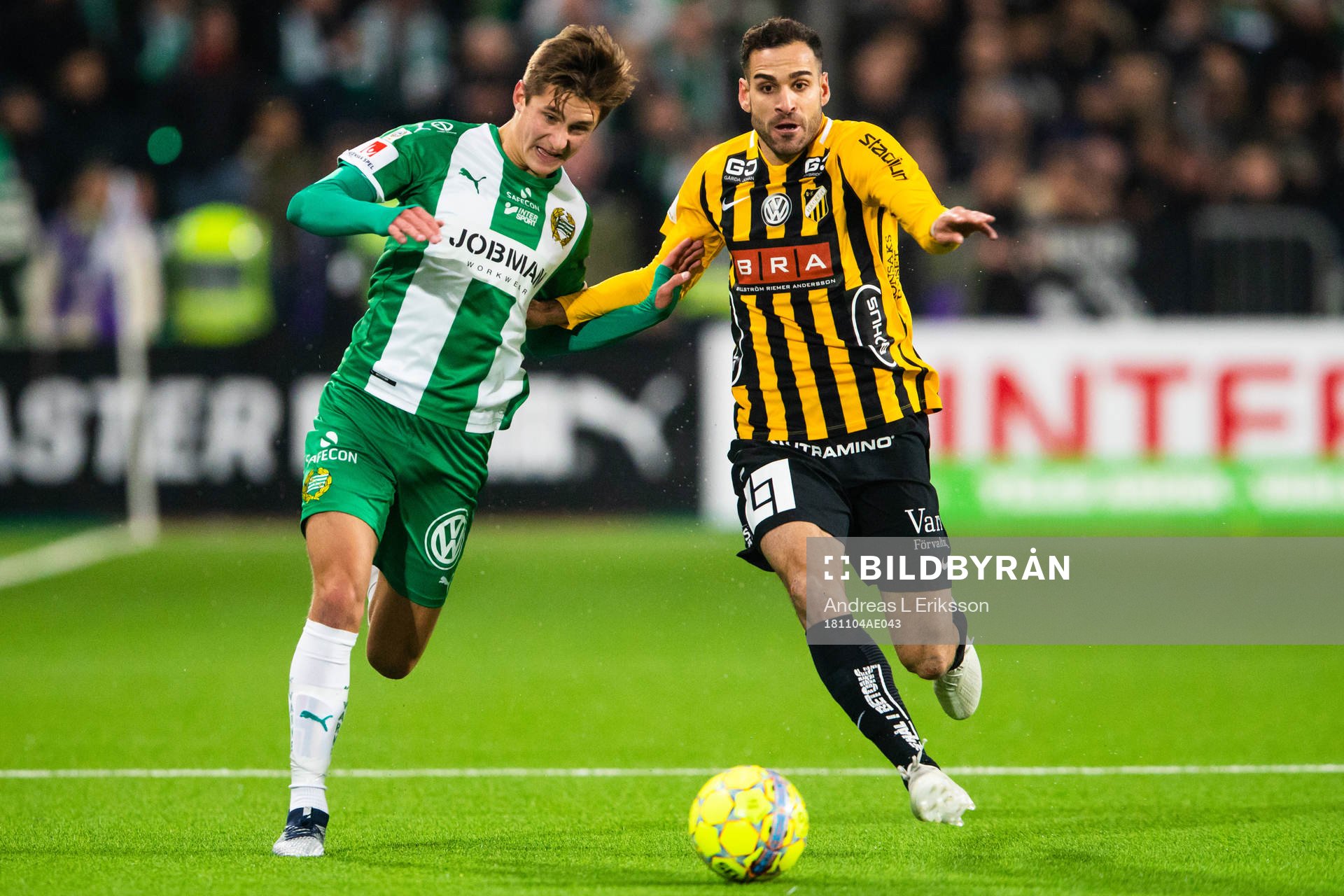 Hammarbys Leo Bengtsson och Häckens Mervan Celik