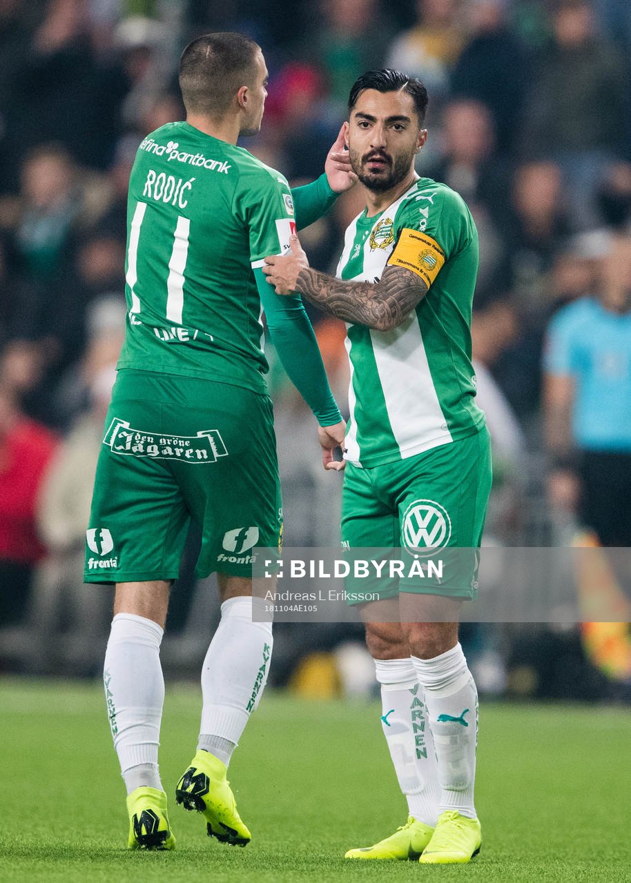 Hammarbys Vladimir Rodic och Jiloan Hamad