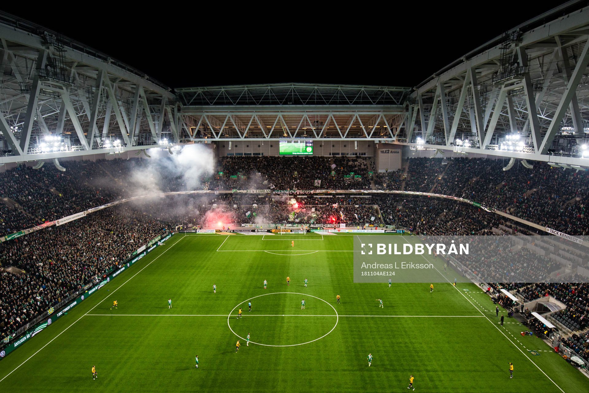 Generell vy över Tele2 Arena