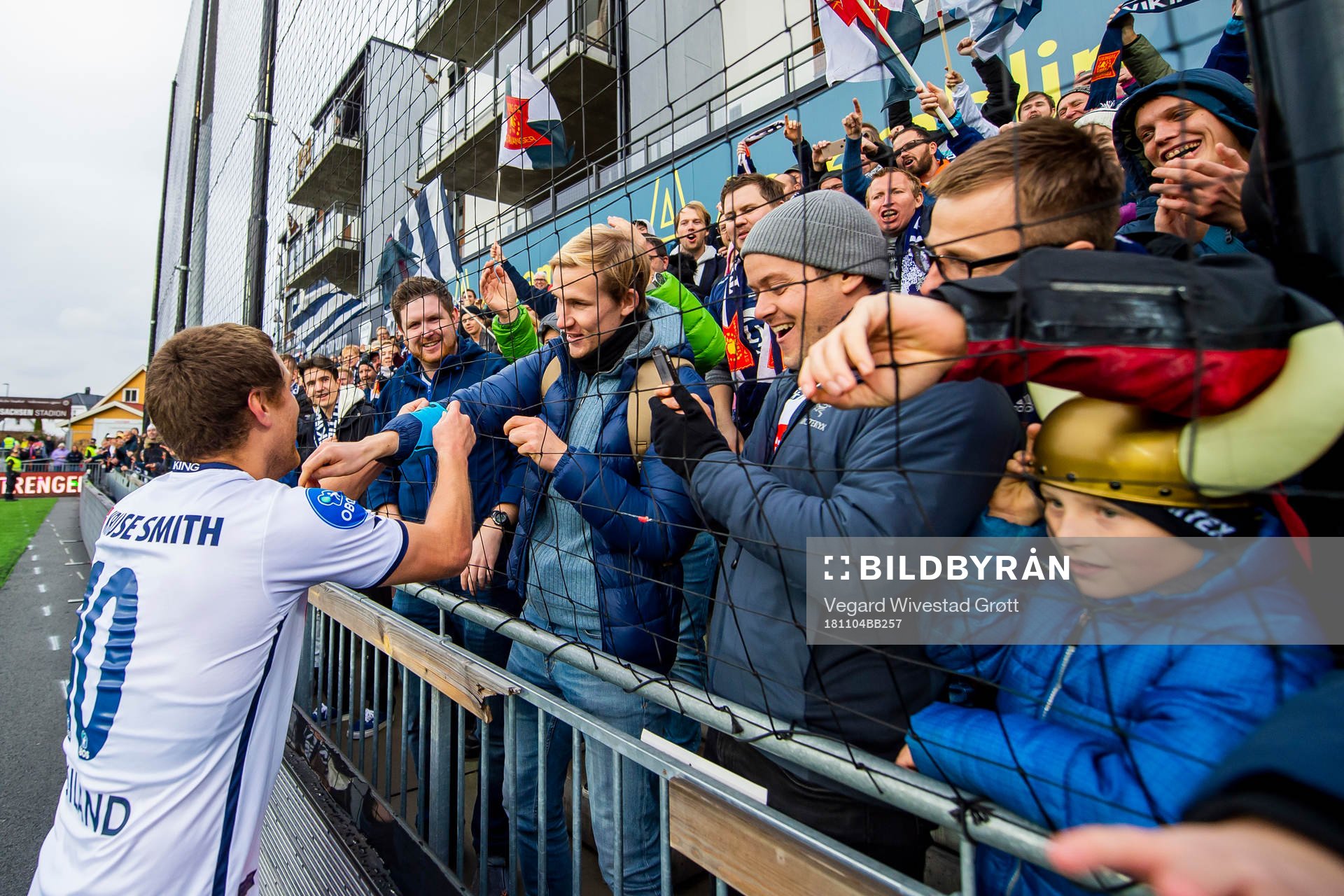 Tommy Høiland of Viking celebrates