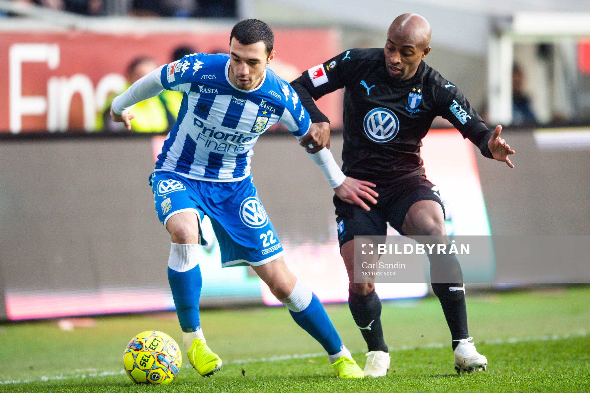 IFK Göteborgs Giorgi Kharaishvili och Malmö FFs Fouad