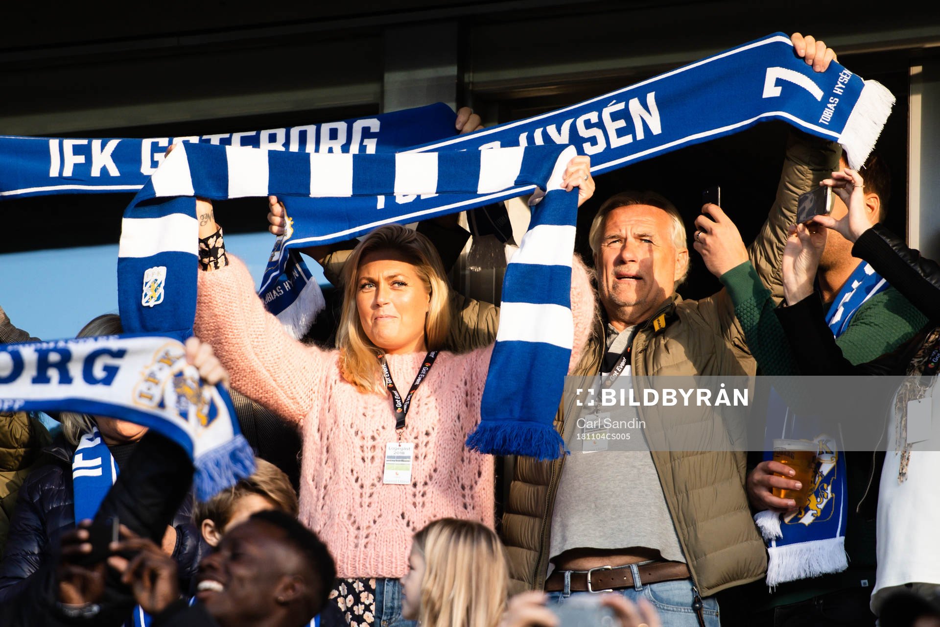 Glenn Hysén på läktaren