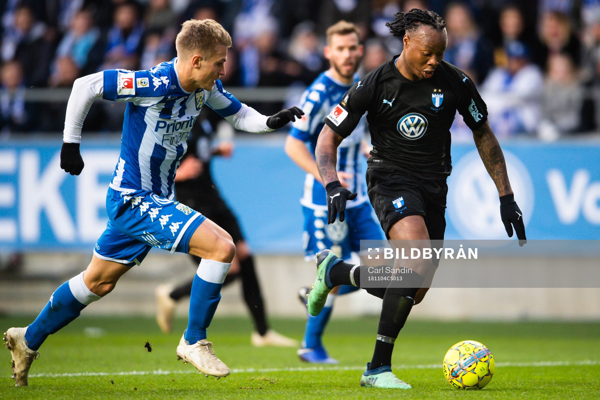 IFK Göteborgs Carl Starfelt och Malmö FFs Carlos