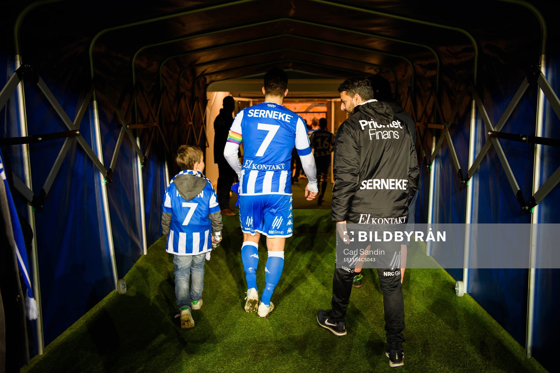 IFK Göteborgs Tobias Hysén i spelartunneln