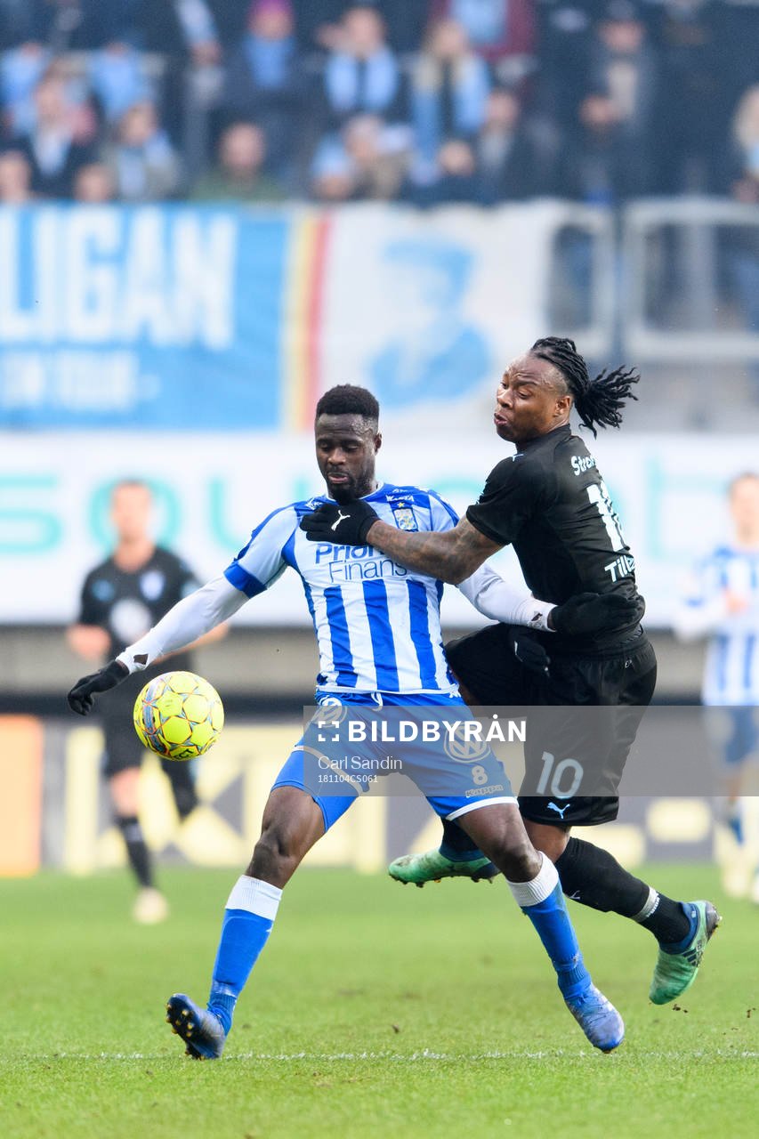 IFK Göteborgs Vajebah Kaliefah Sakor och Malmö FFs Carlos