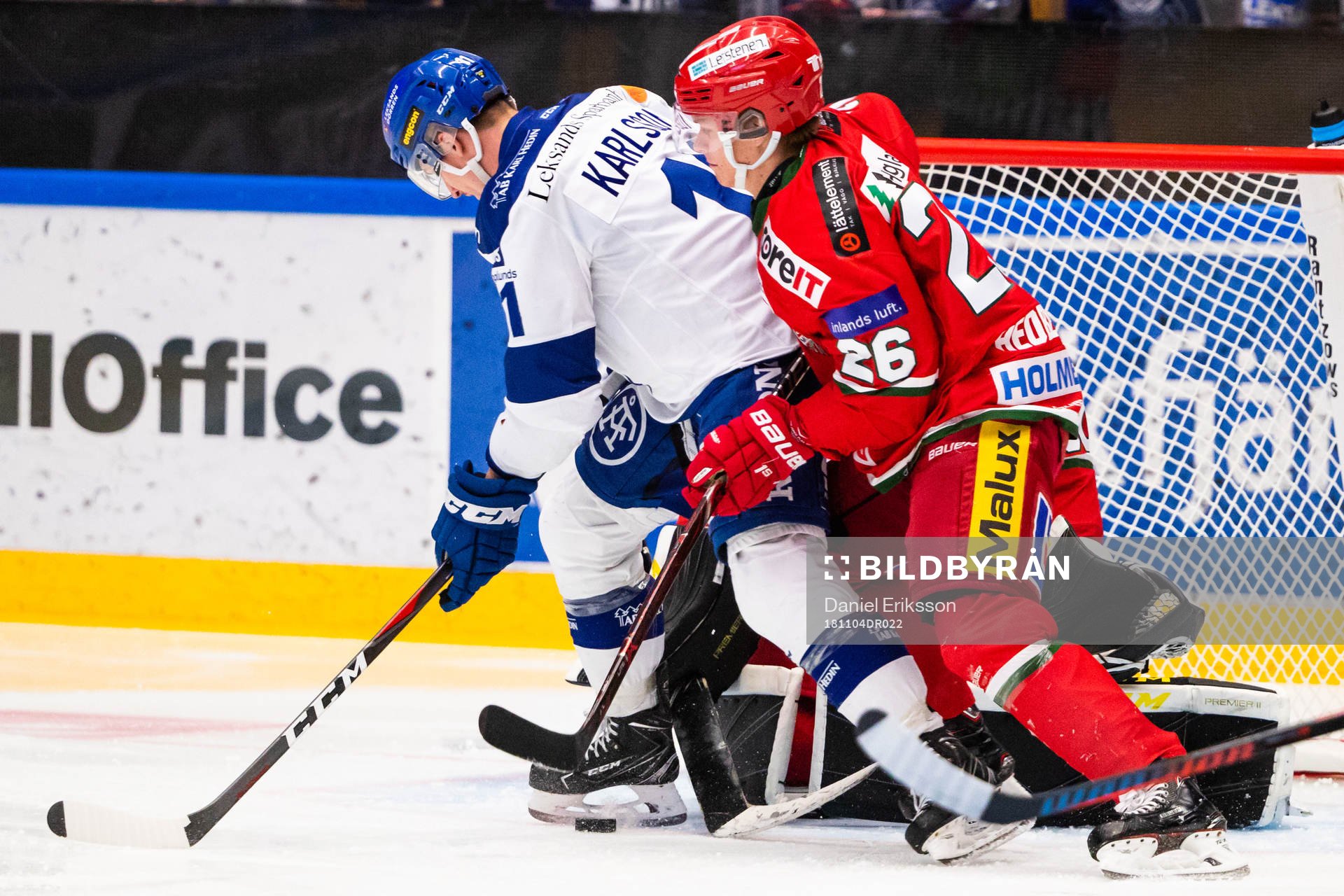 Leksands Martin Karlsson och Modos Tom Hedberg