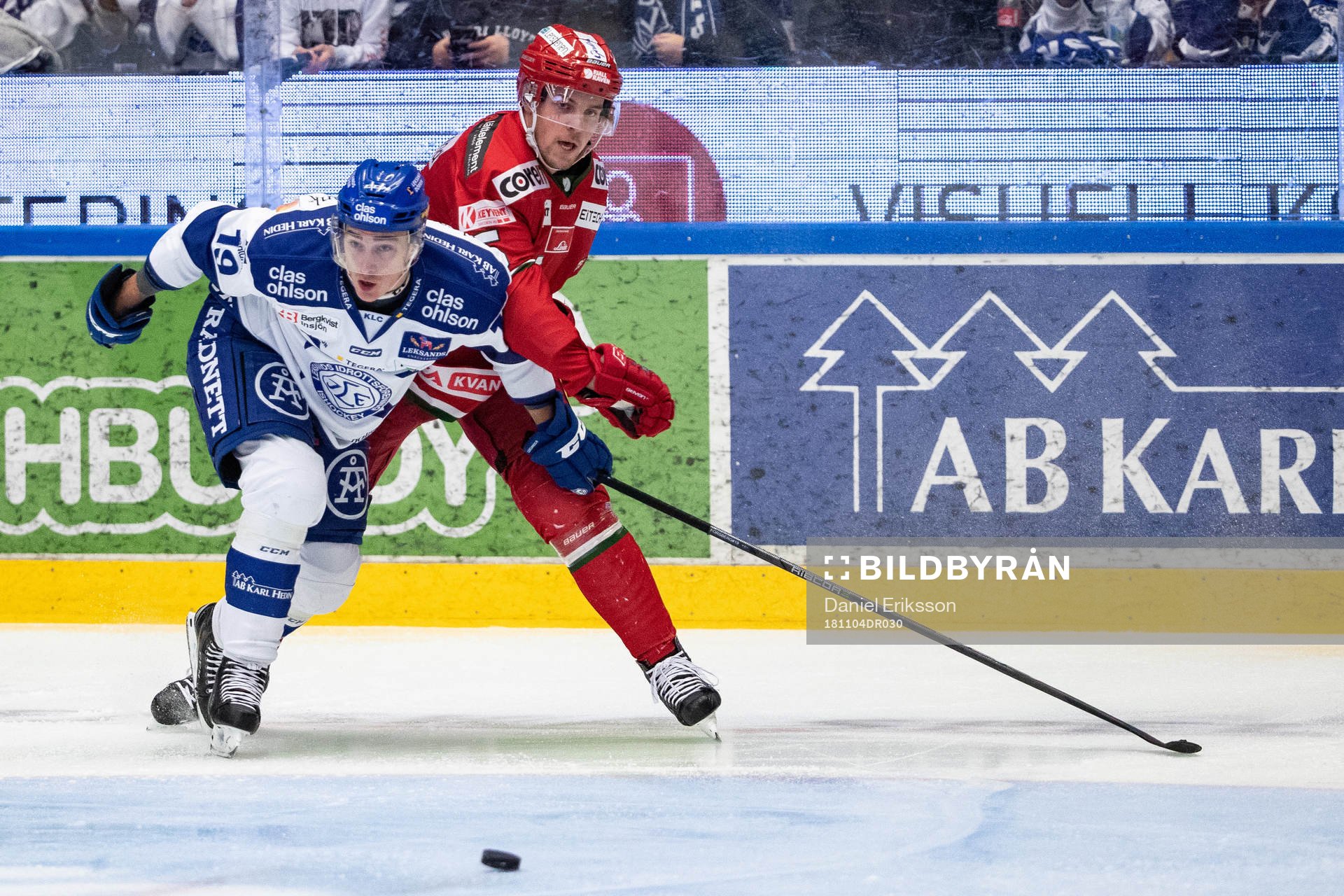 Leksands Tobias Forsberg och Modos Sebastian Walfridsson