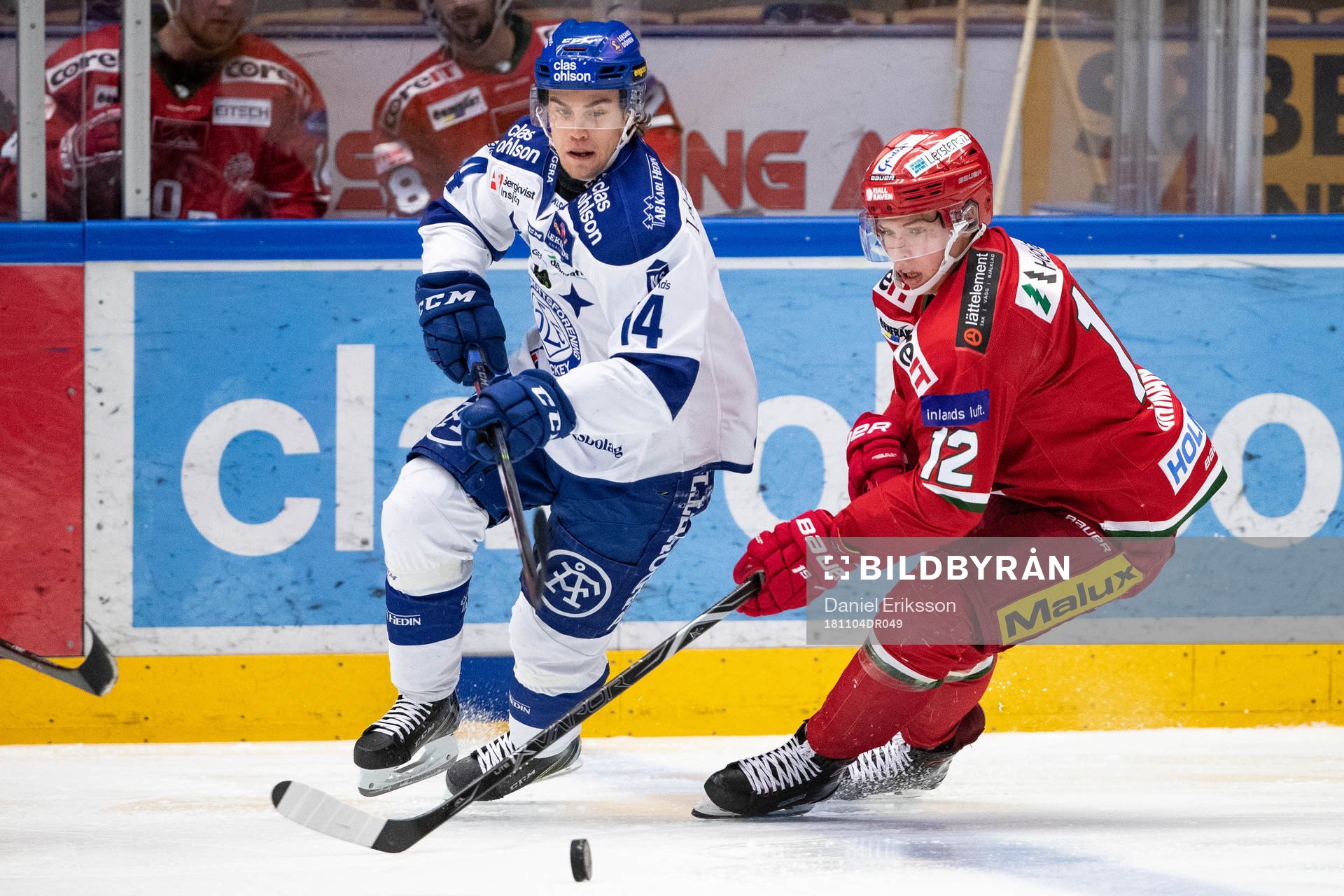 Leksands Oskar Lang och Modos Victor Öhman
