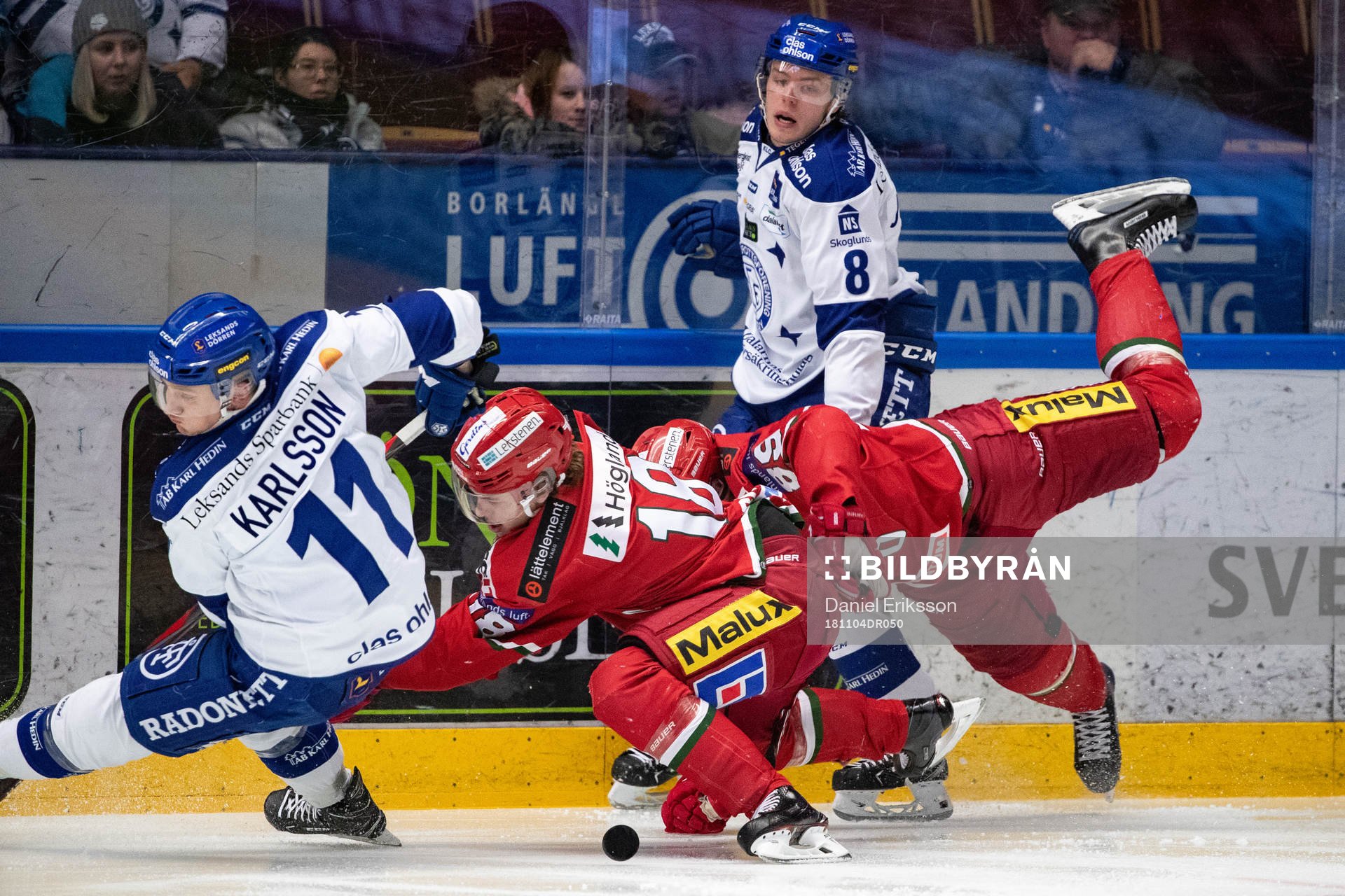 Leksands Martin Karlsson och Modos Lukas Wernblom och