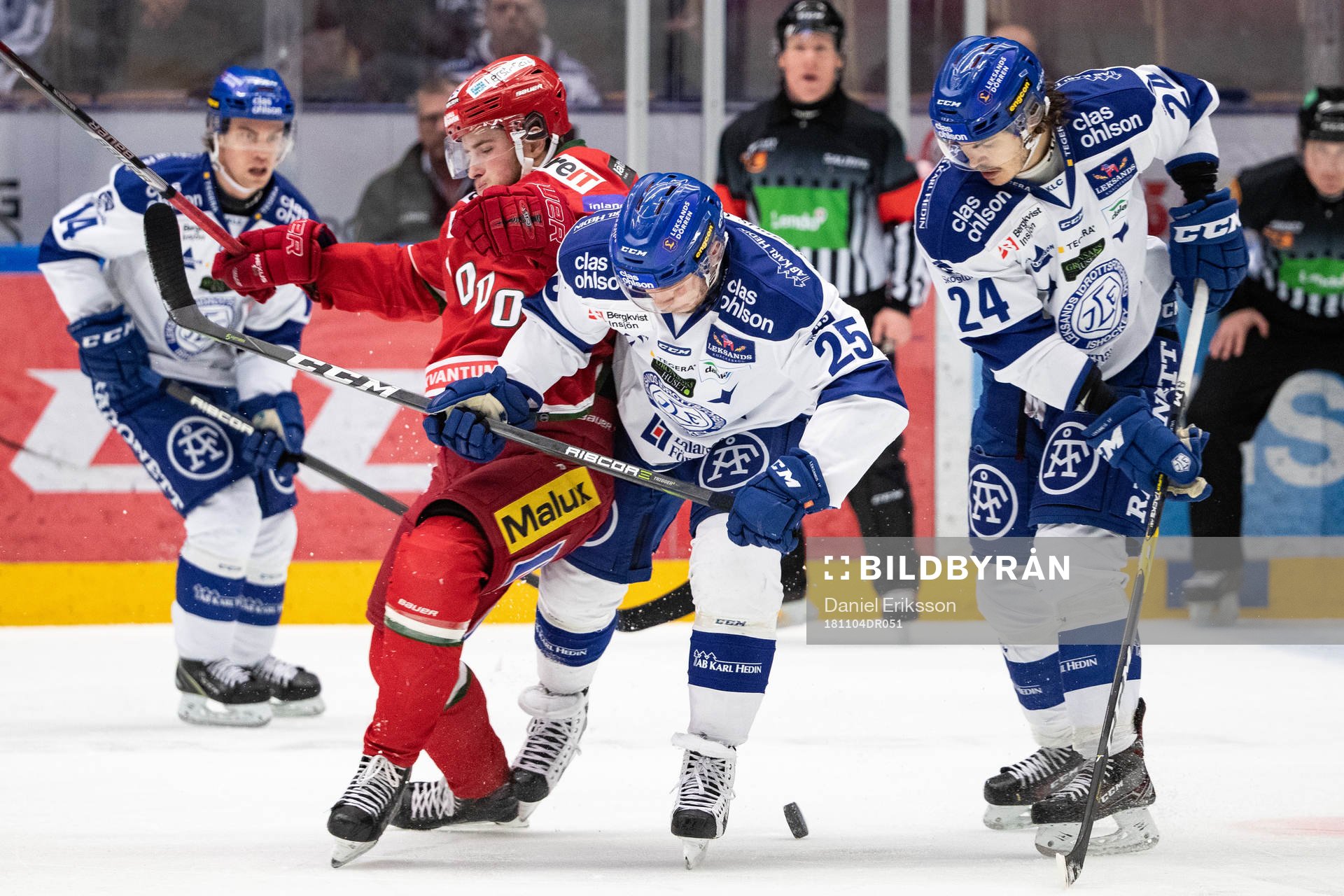 Modos Tim Wahlgren och Leksands Linus Persson och Thomas