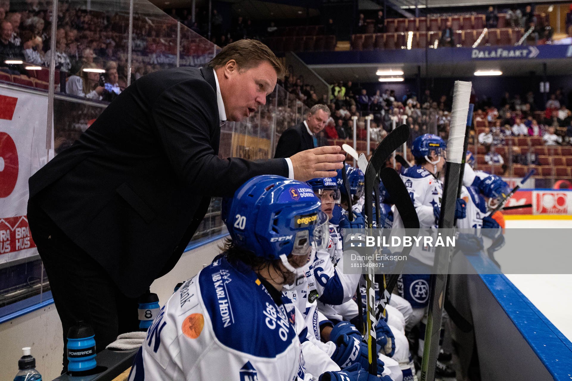 Leksands tränare Leif Carlsson