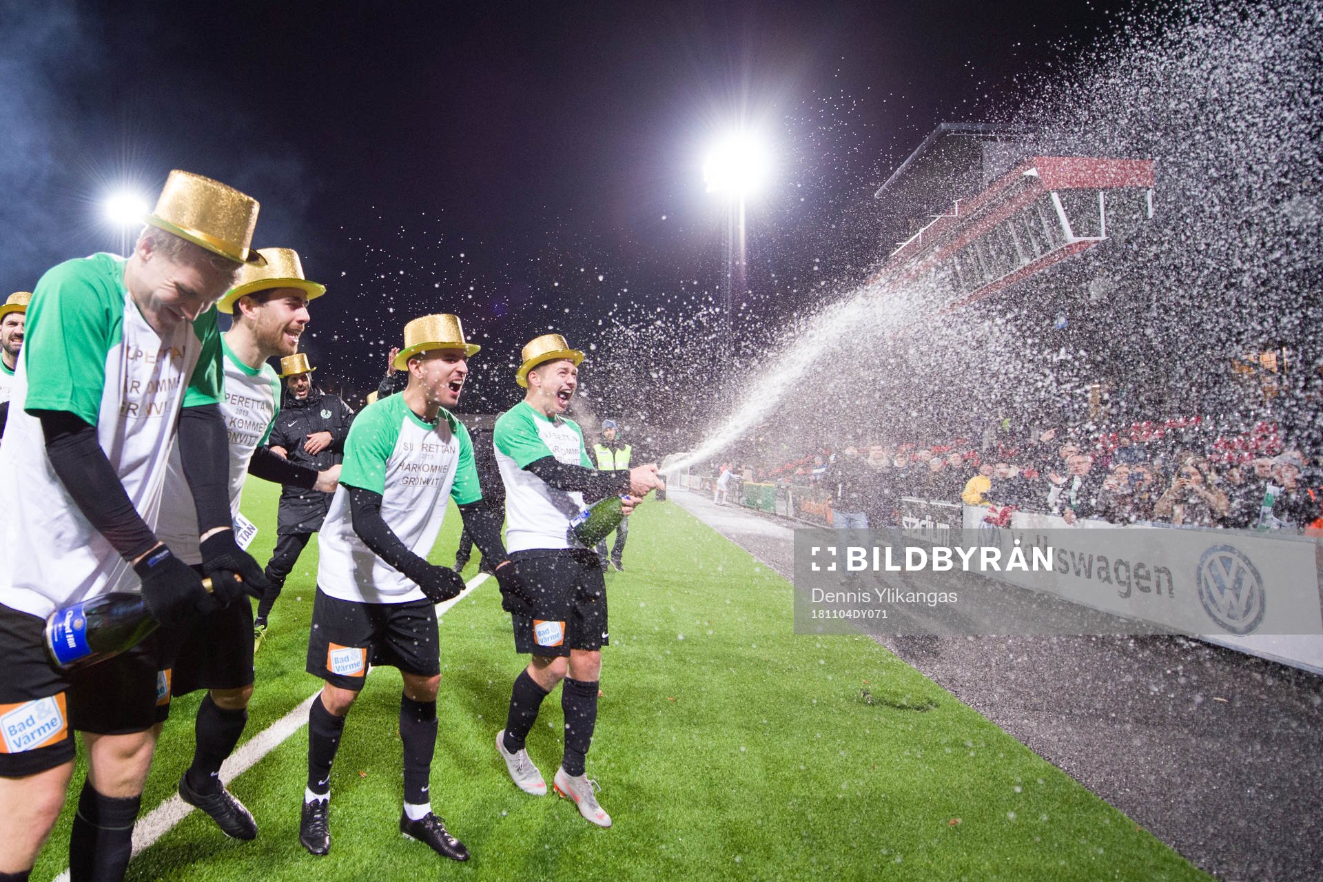 Västerås spelare jublar