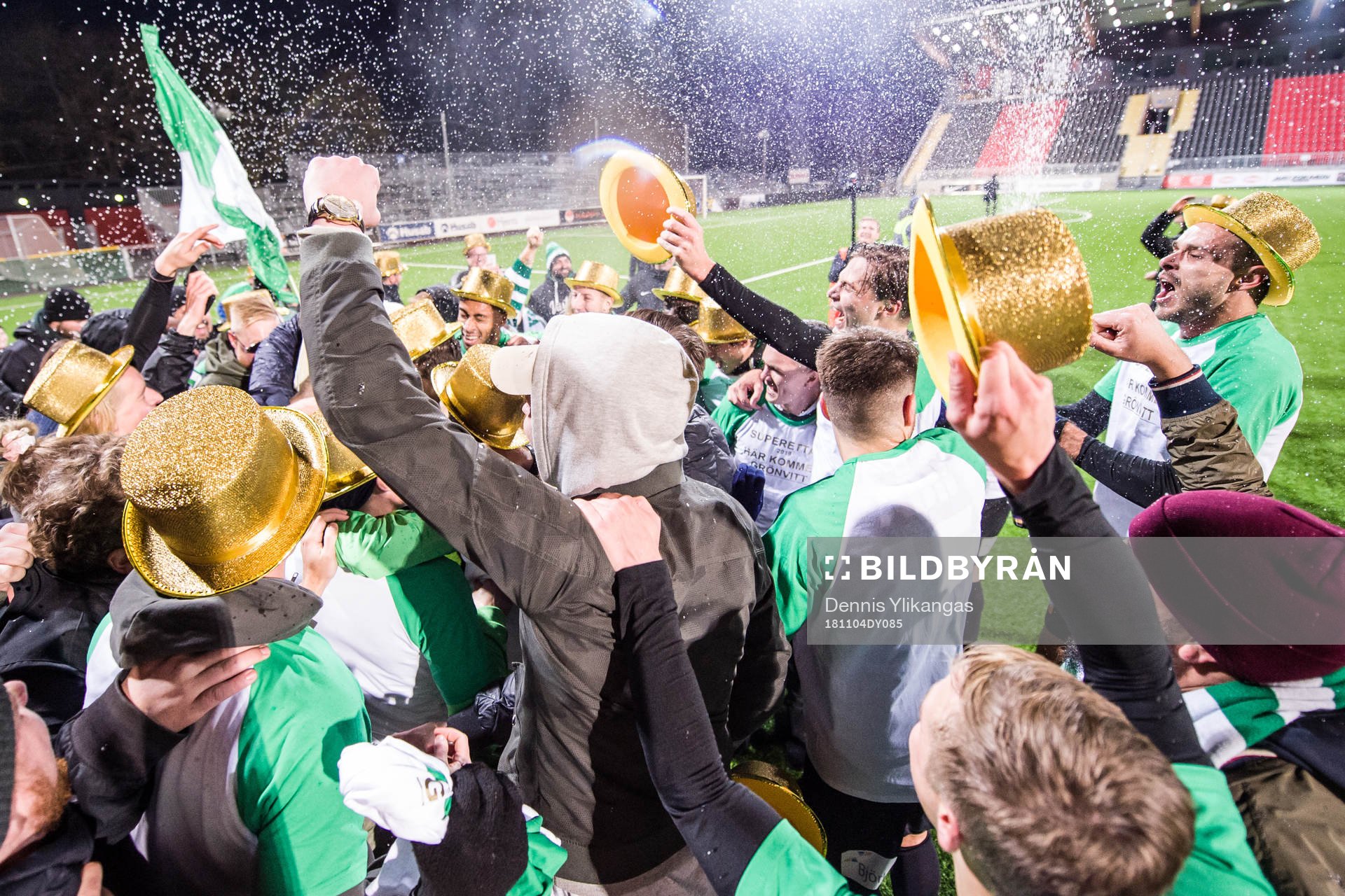 Västerås spelare jublar