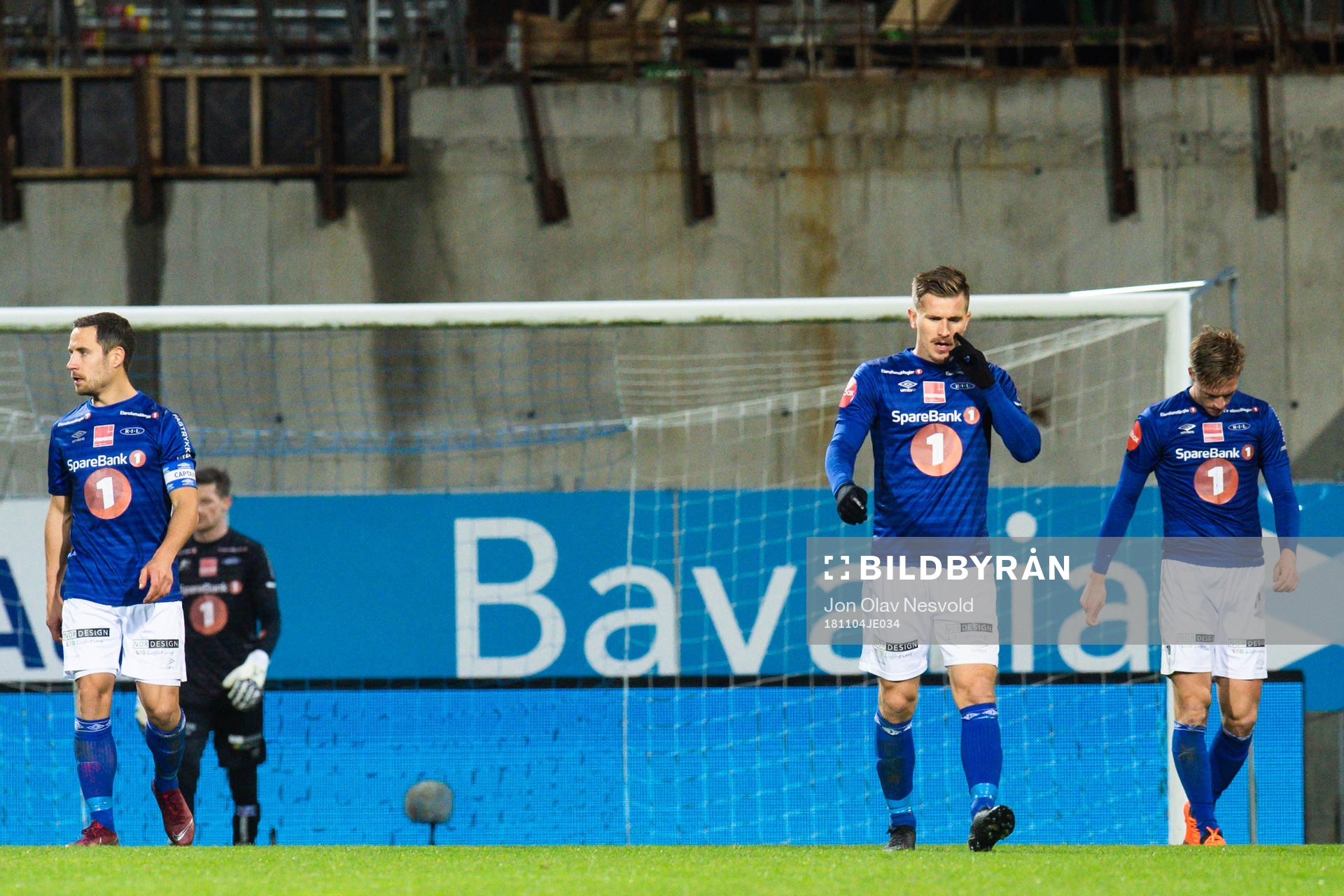 Erik Tønne of Ranheim looks dejected with teammates