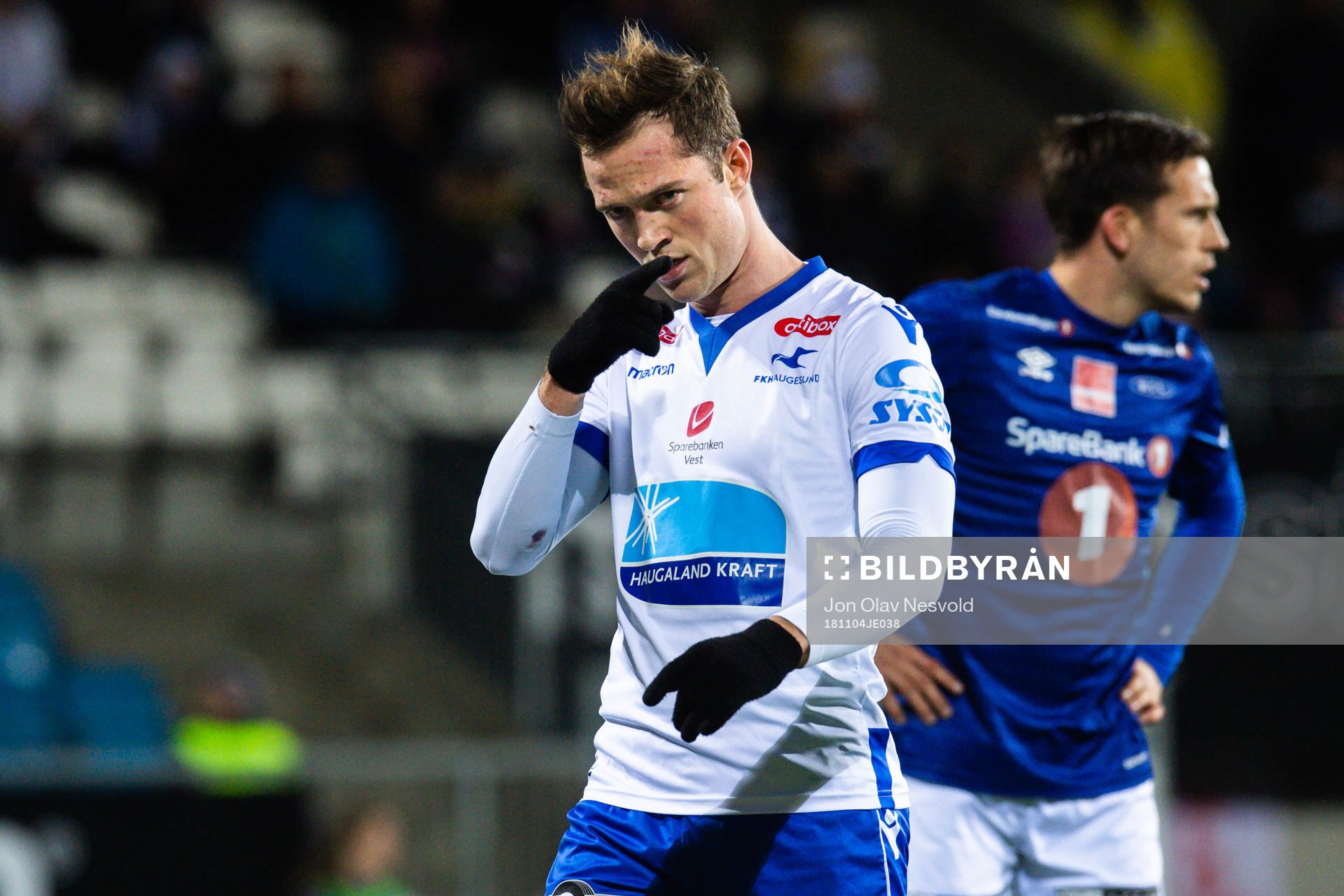 Kristoffer Haraldseid of Haugesund looks dejected