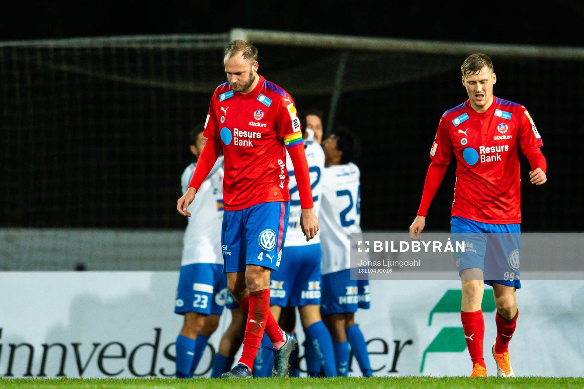 Helsingborgs Andreas Granqvist och Andri Runar Bjarnason