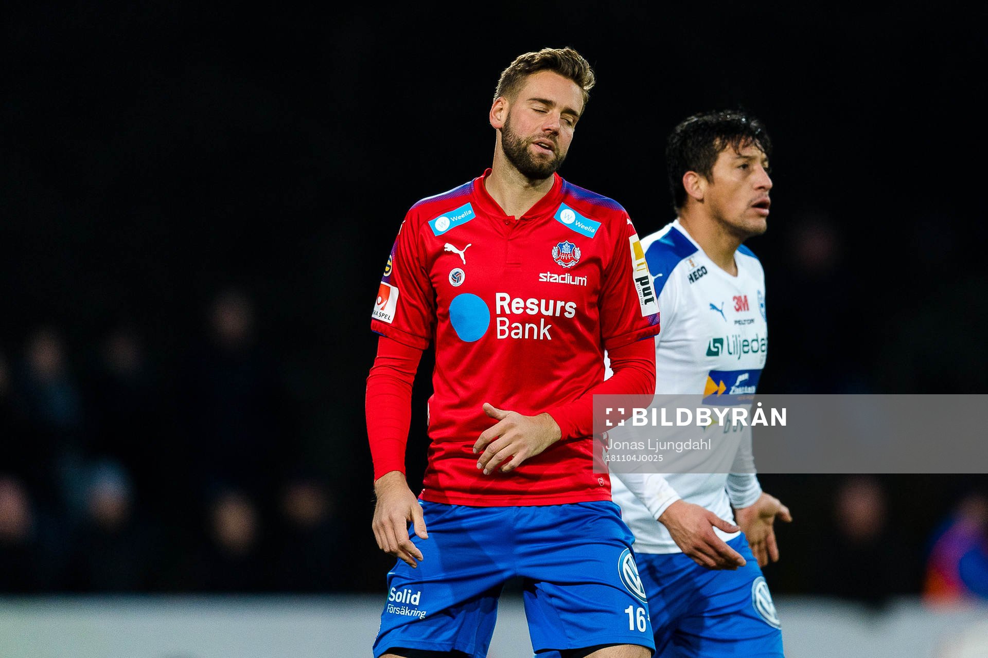 Helsingborgs Mikael Dahlberg deppar