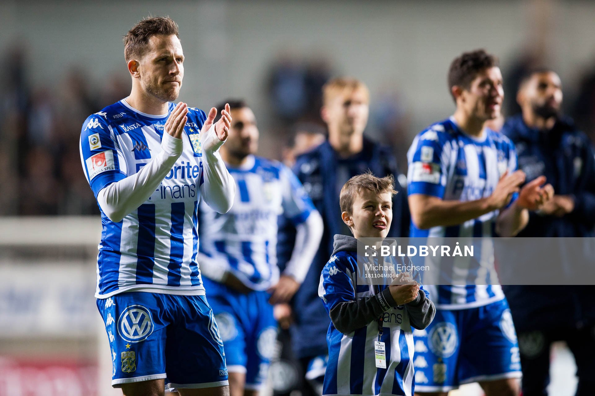 IFK Göteborgs Tobias Hysén tackar publiken