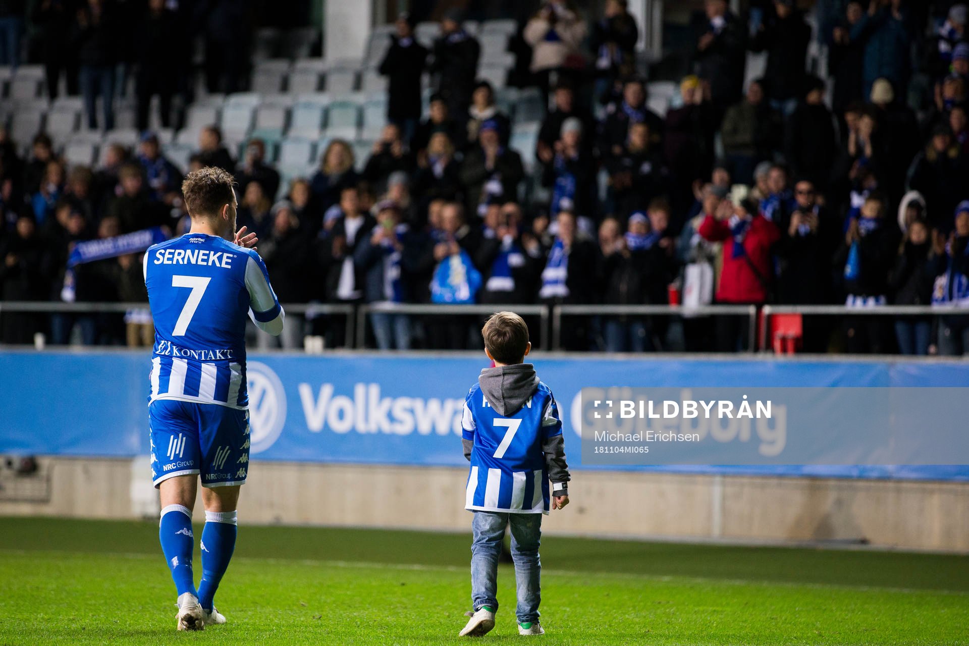 IFK Göteborgs Tobias Hysén tackar publiken
