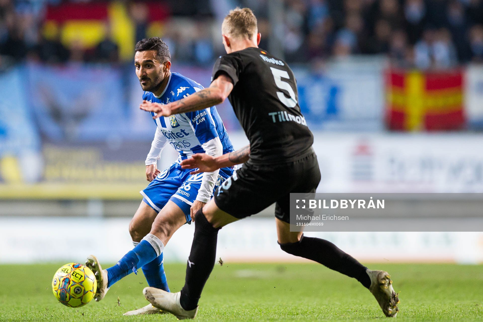 IFK Göteborgs Sargon Abraham mot Malmö FFs Sören Rieks