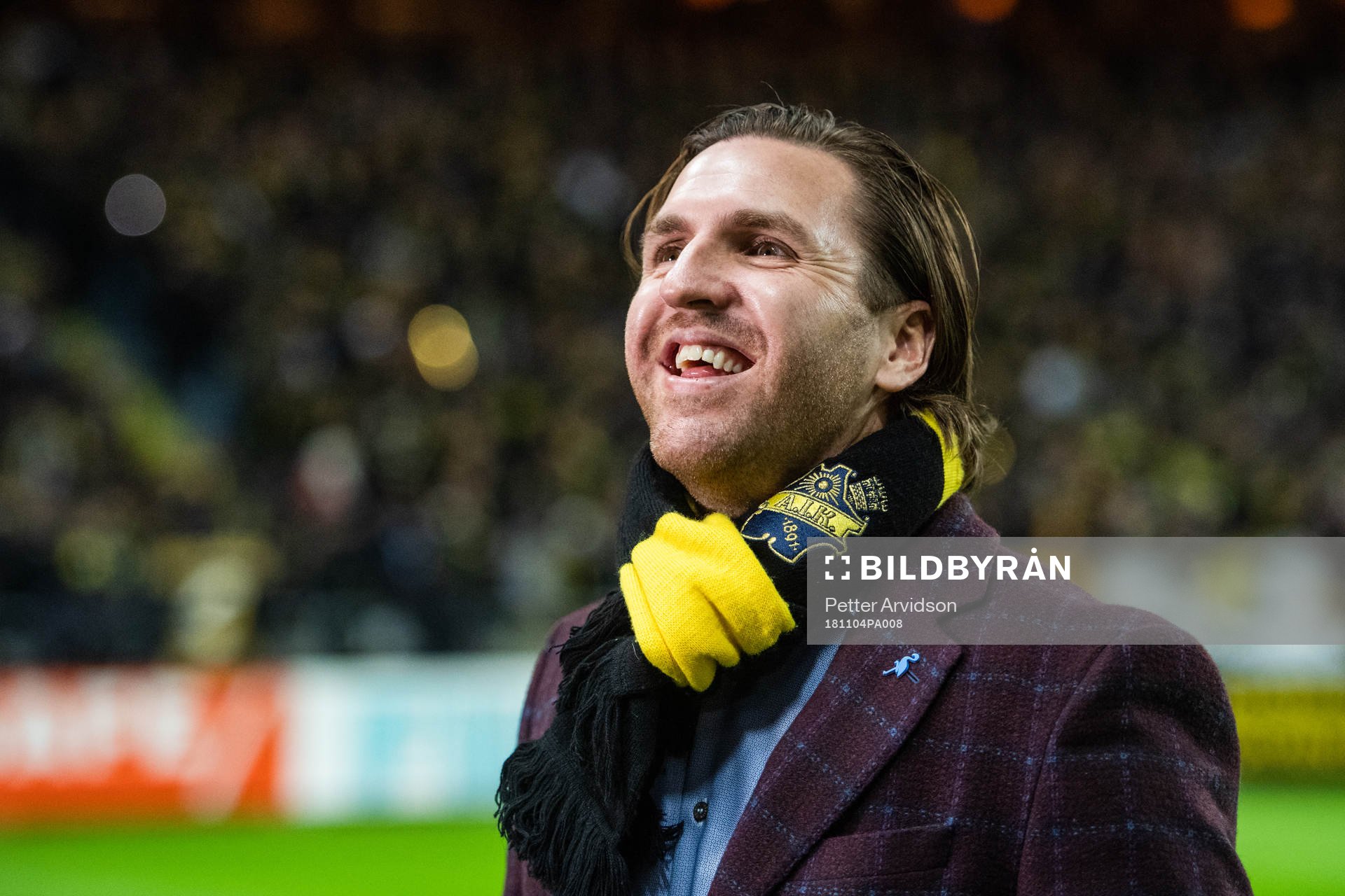 AIK:s Nils-Erik Johansson inför fotbollsmatchen i Allsvenskan mellan AIK och GIF Sundsvall den 4 november 2018 i Stockholm.