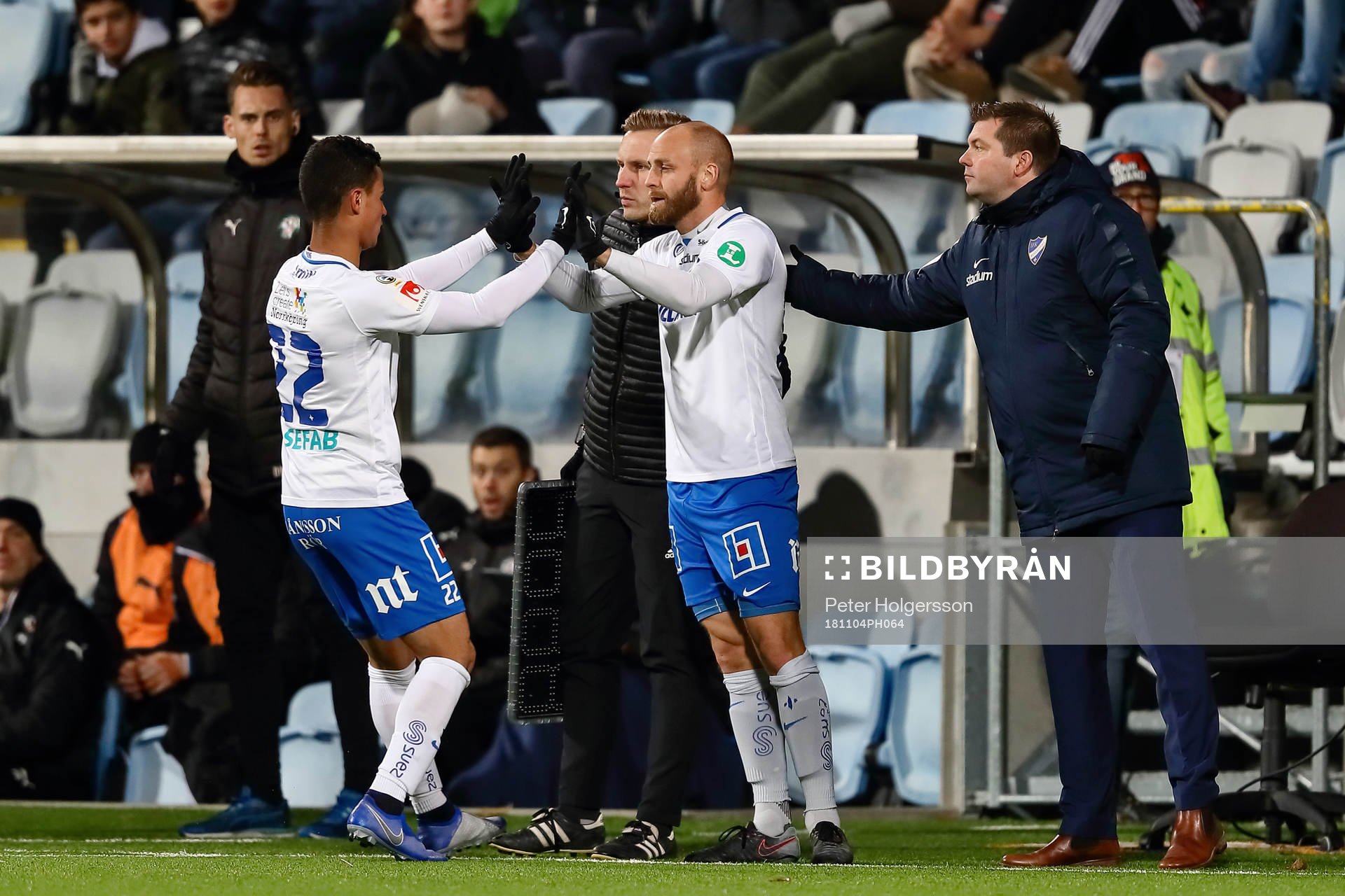 Norrköpings Daniel Sjölund byts in av Norrköpings