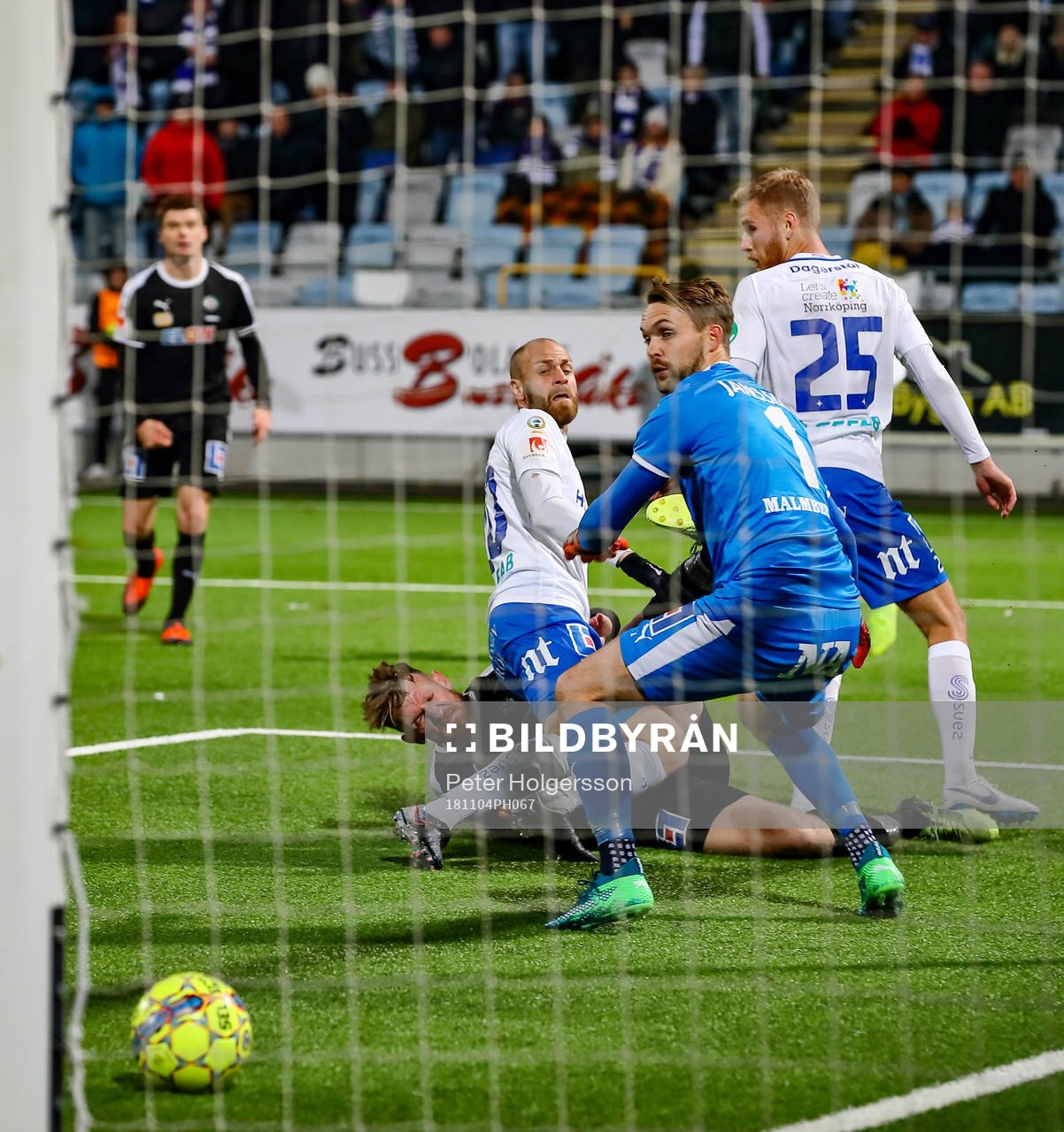 Norrköpings Daniel Sjölund gör mål 3-2 i