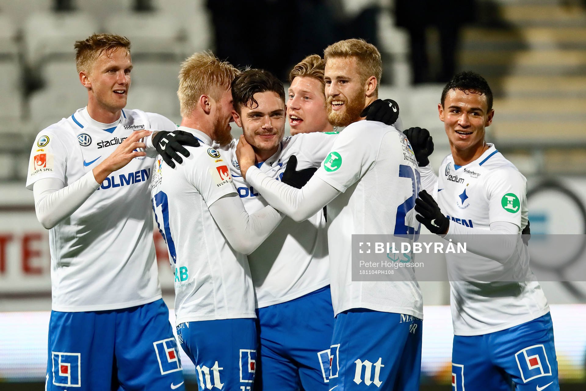 Norrköpings spelare jublar