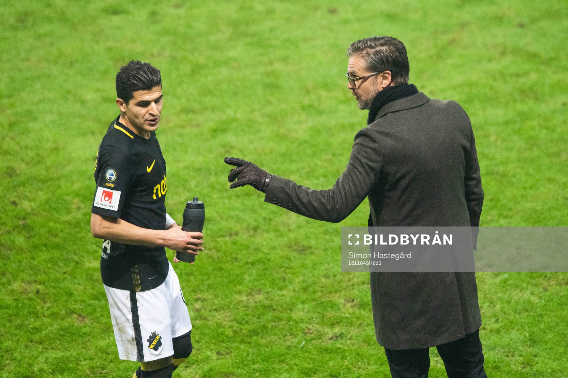 s Tarik Elyounoussi och tränare Rikard Norling