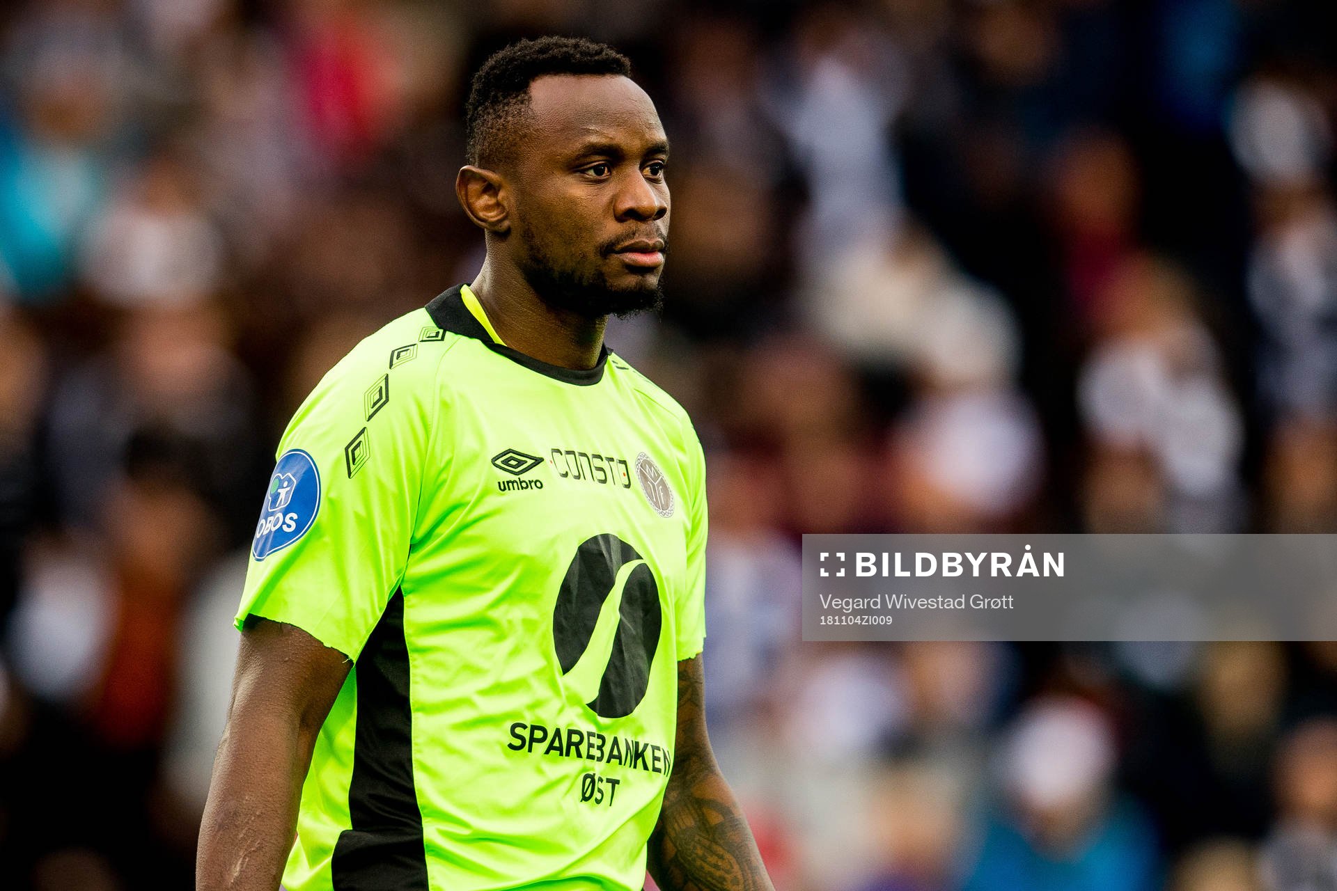Goalkeeper Georges Bokwé of Mjøndalen