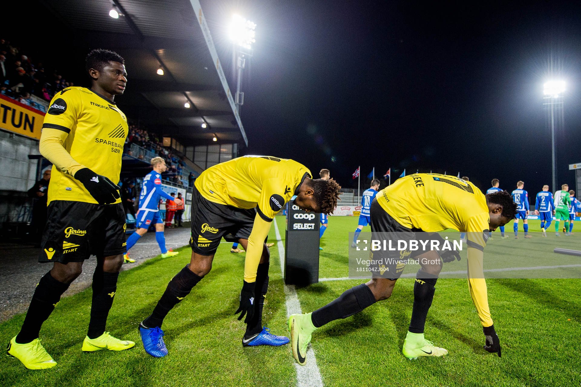 Afeez Aremu, Damion Lowe and Adeleke Akinyemi of Start