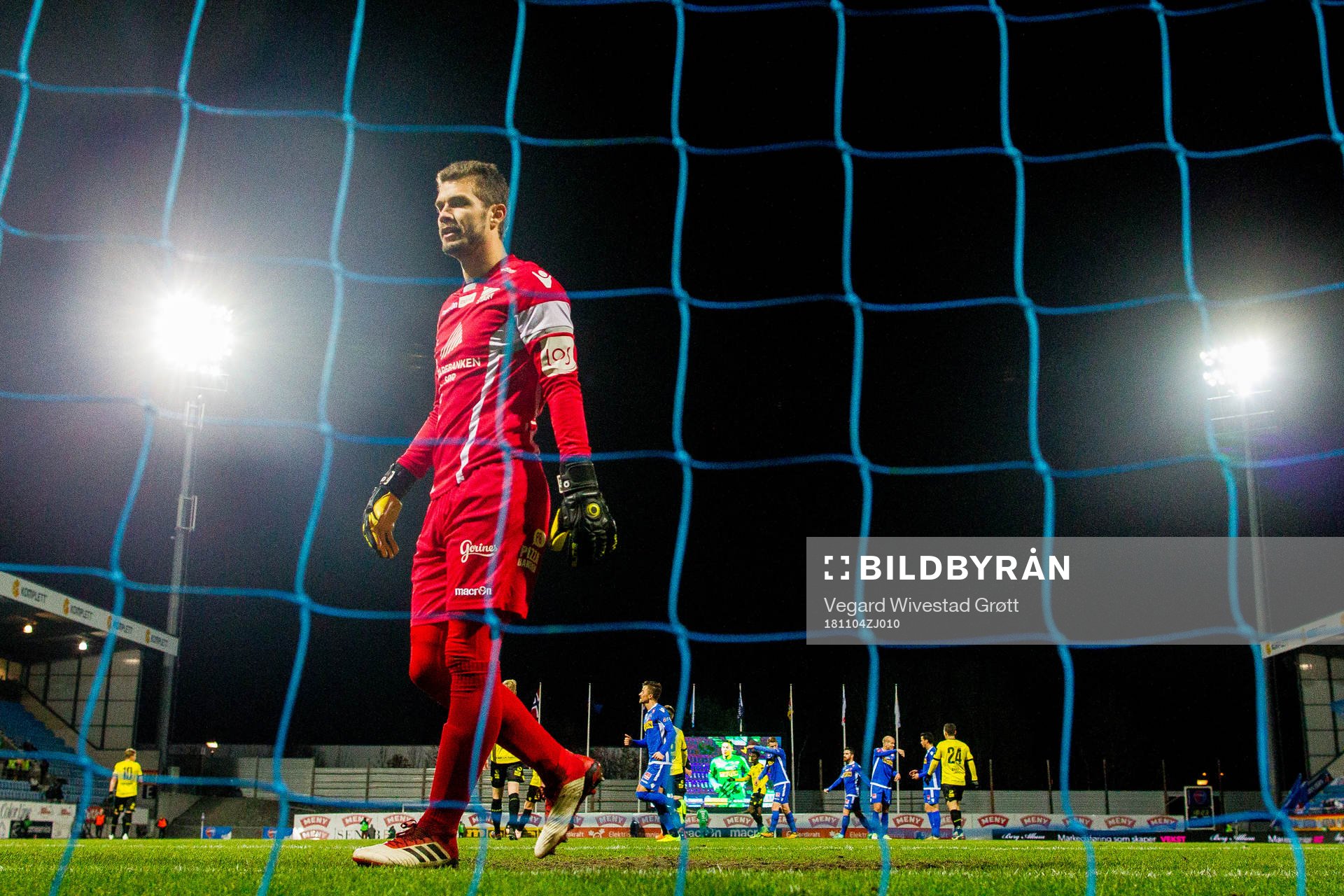 Goalkeeper Jonas Deumeland of Start