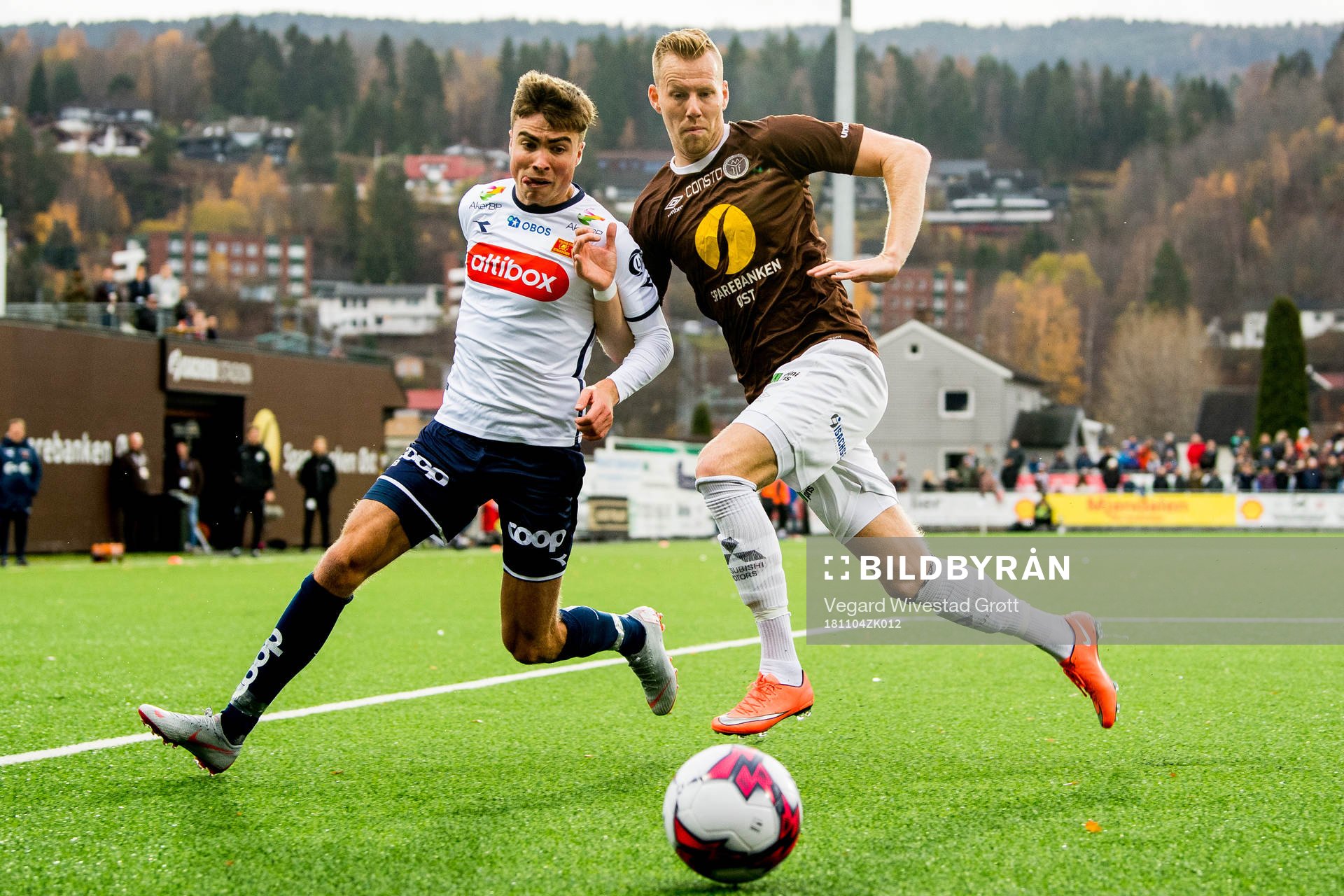 Sondre Flem Bjørshol of Viking and Joackim Solberg of
