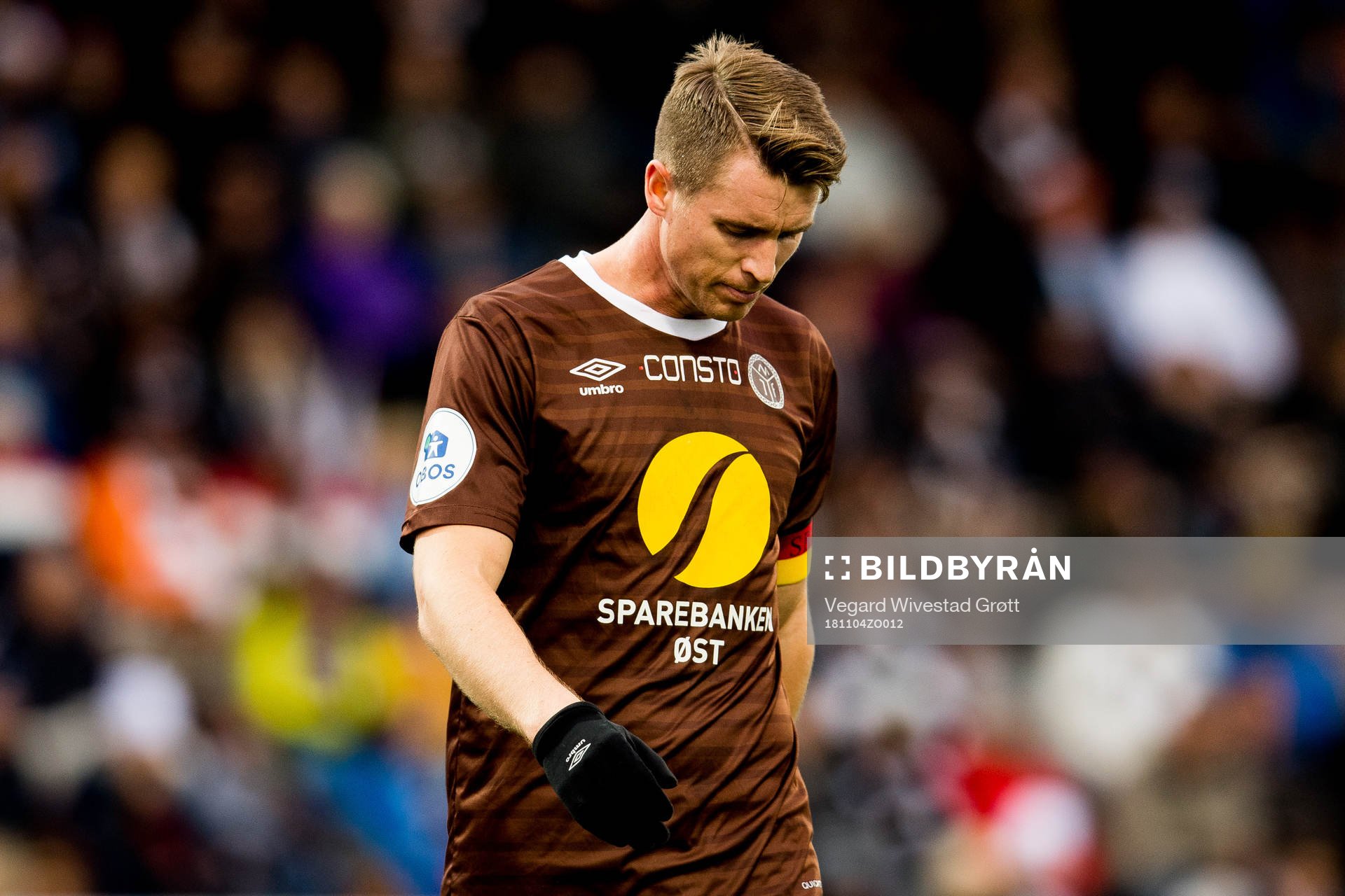 Christian Gauseth of Mjøndalen looks dejected