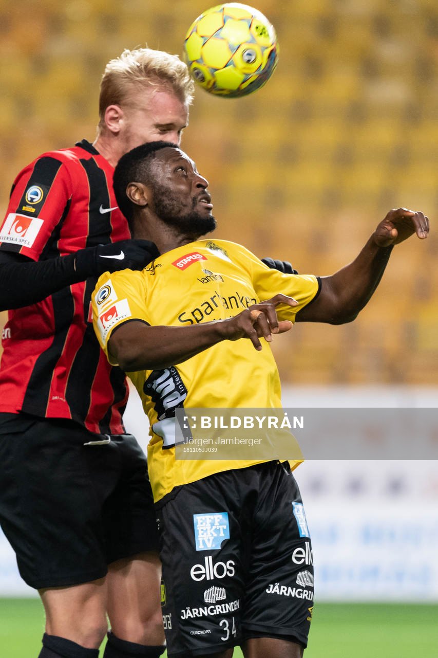 Elfsborgs Chinedu Obasi och Brommapojkarnas Ludvig Öhman