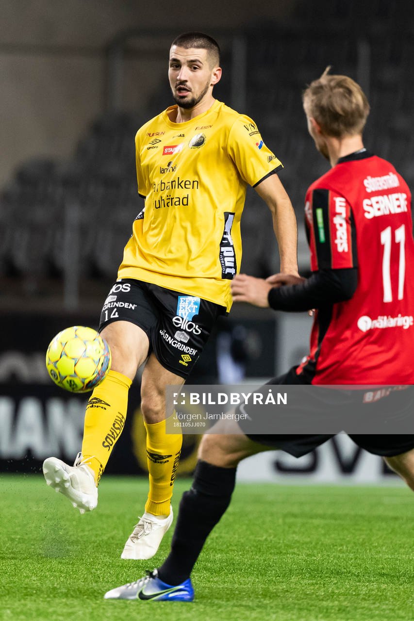 Elfsborgs Ibrahim Dresevic under fotbollsmatchen i Allsvenskan mellan Elfsborg och Brommapojkarna den 5 november 2018 i Borås.