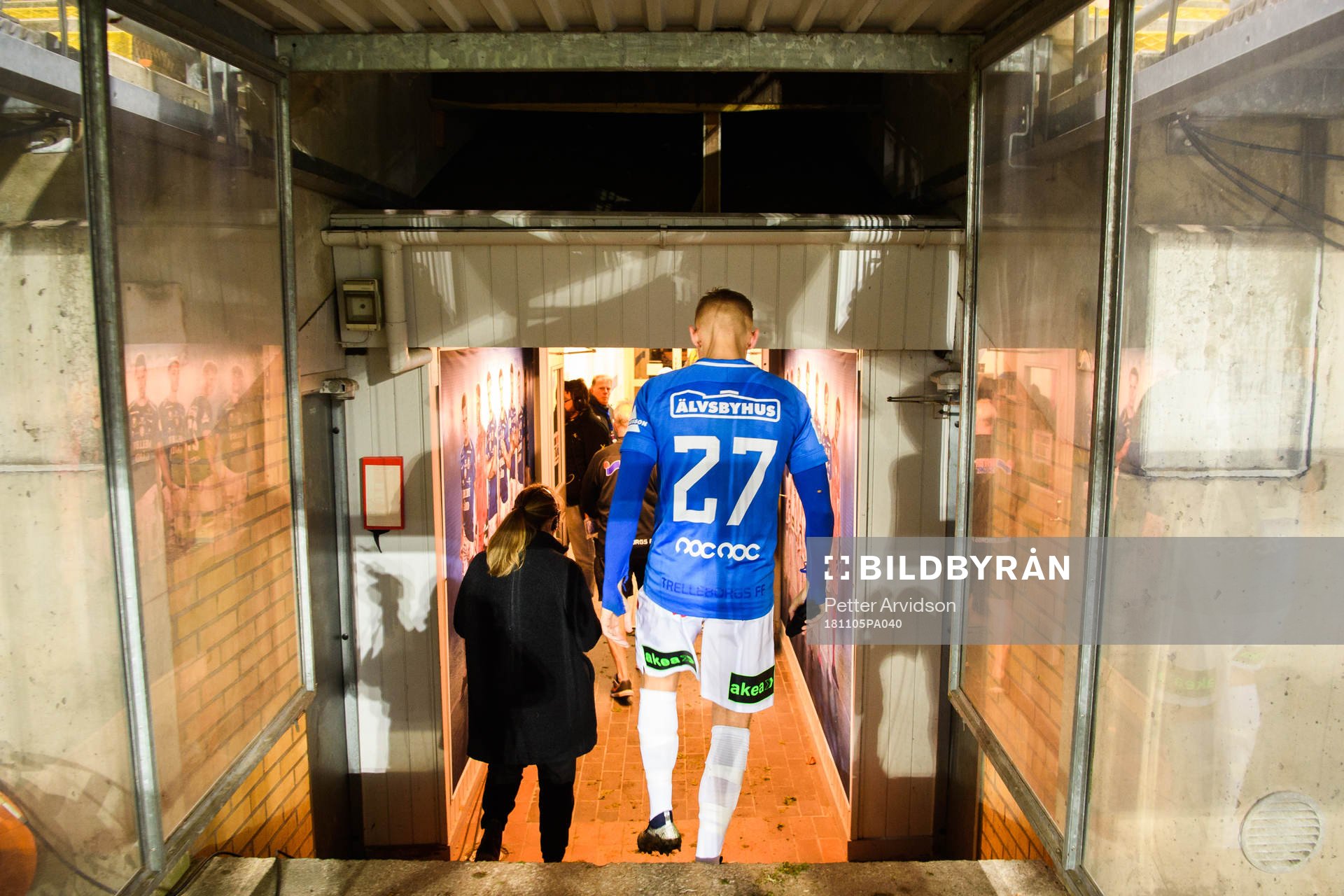 Trelleborgs Johan Brannefalk deppar när han lämnar planen