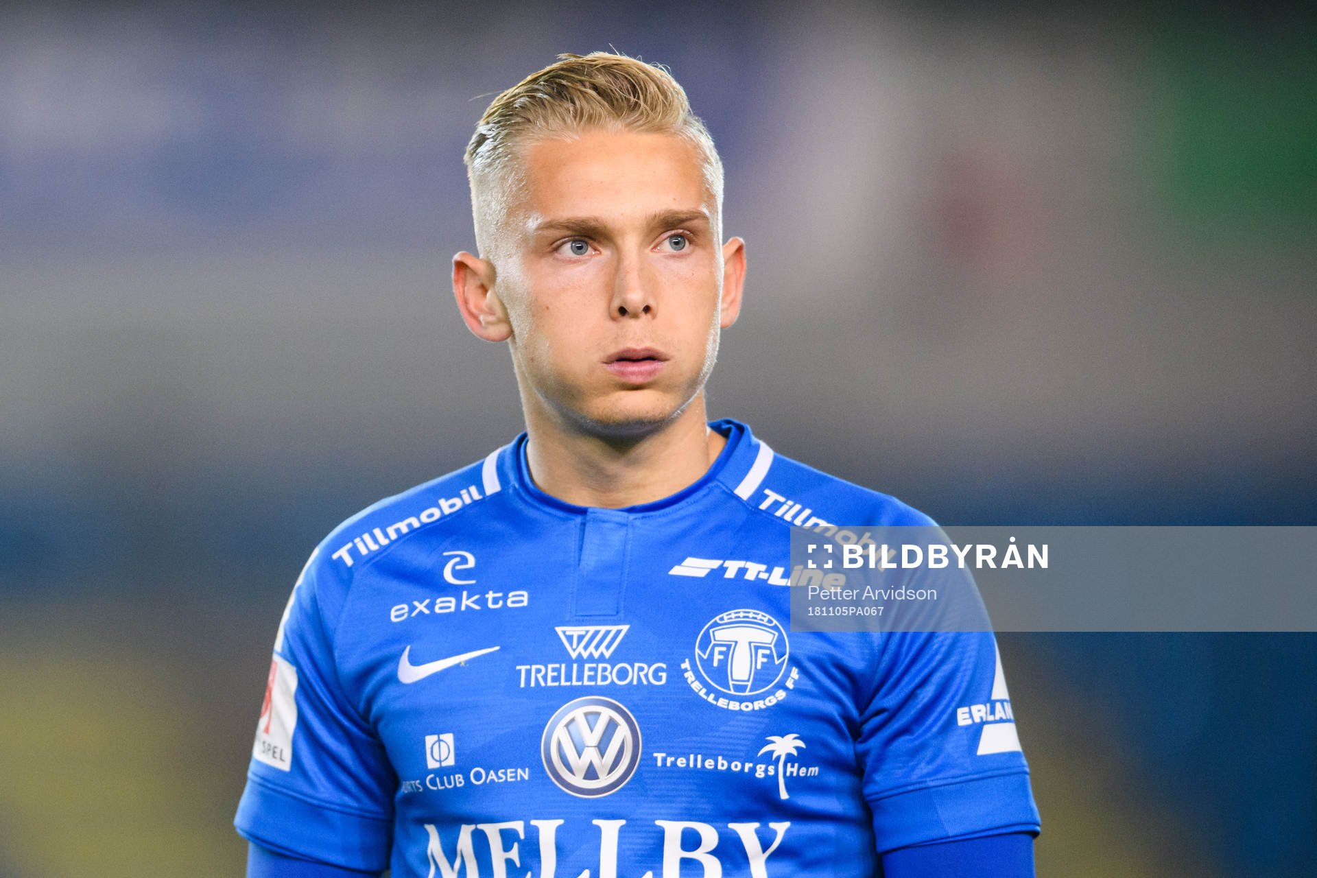 Trelleborgs Johan Brannefalk deppar när han lämnar planen
