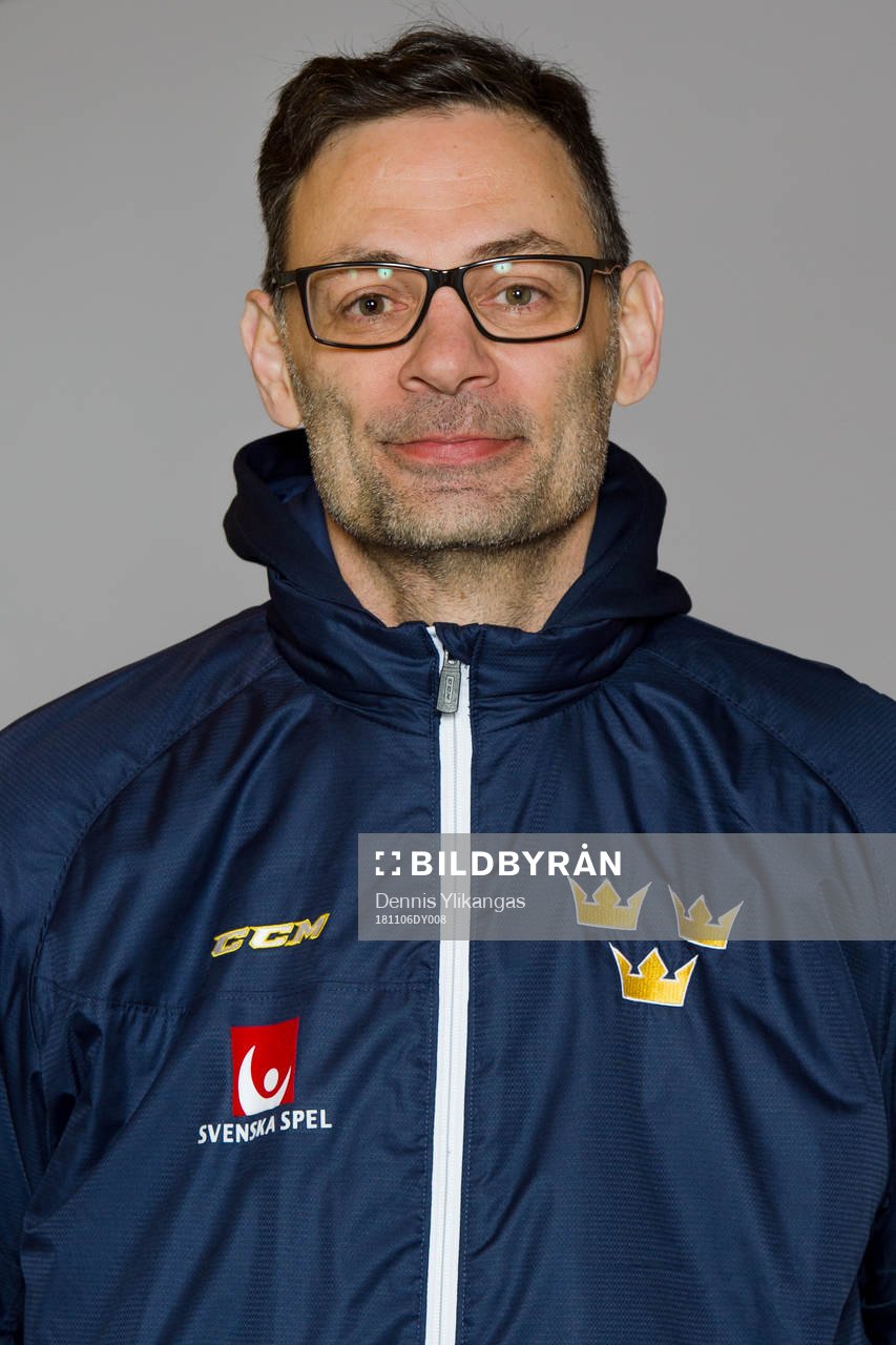 Assistant coach Peter Popovic of Sweden poses for a portrait