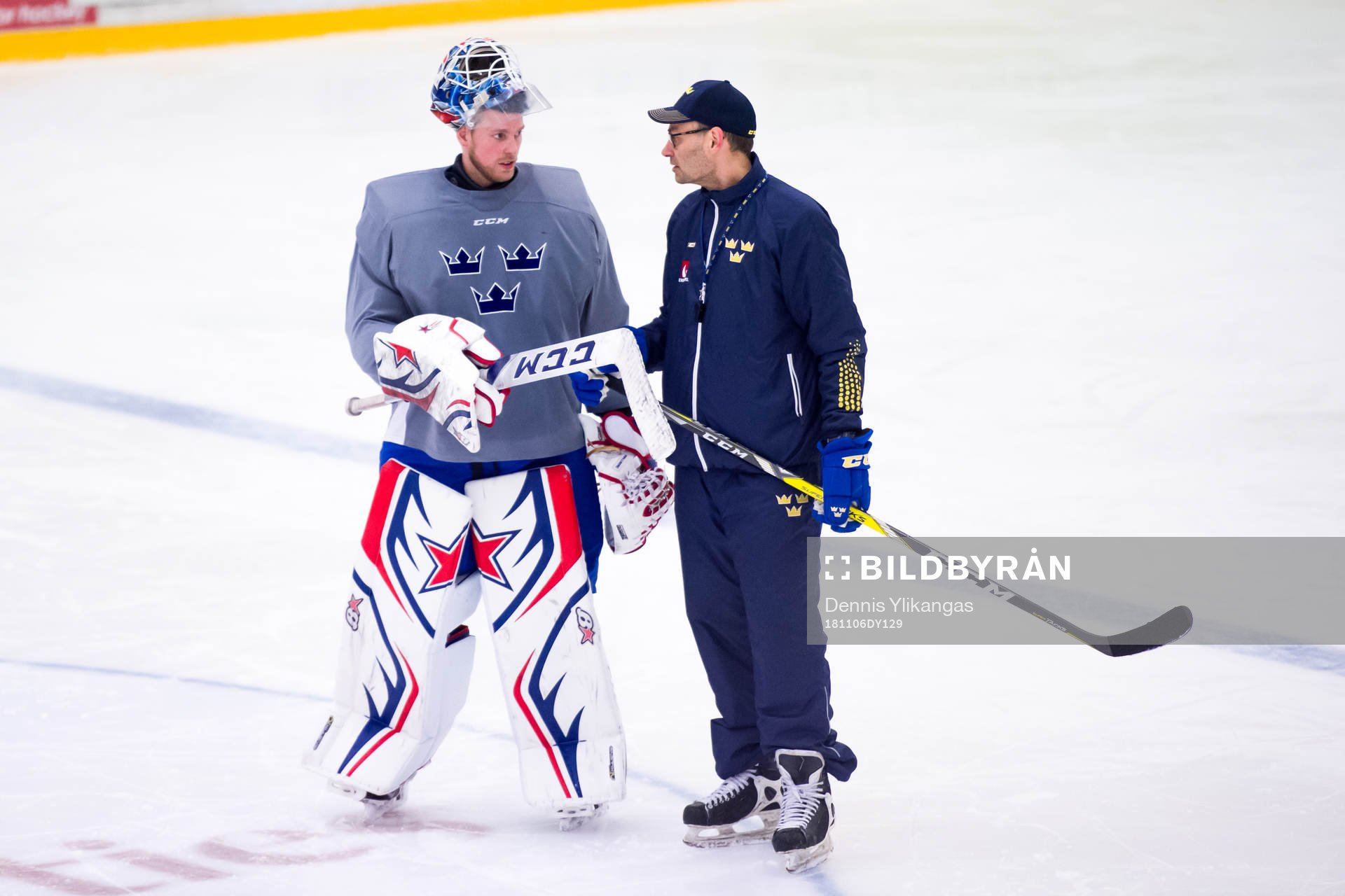 Magnus Hellberg och assisterande Förbundskapten Peter